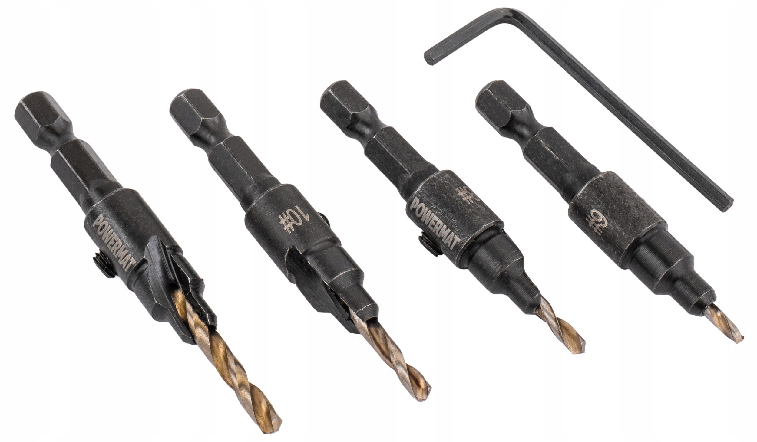 DRILL BITS WITH CORNICE DREDGE 4 PCS HSS BEVEL FOR PLYWOOD WOOD MDF PVC Manufacturer code PM1459