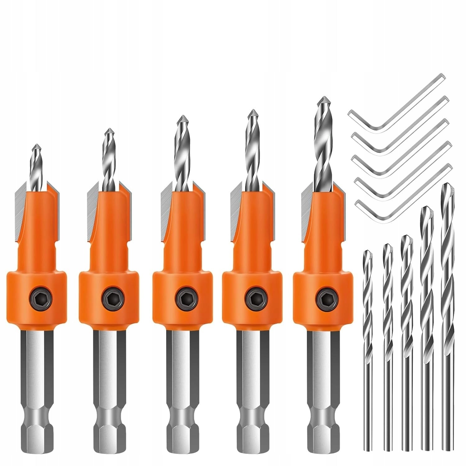 DRILL BITS WITH WOOD BEVEL DREDGE CORNICE SET OF 5PCS Purpose for wood for plastic for formwork MDF