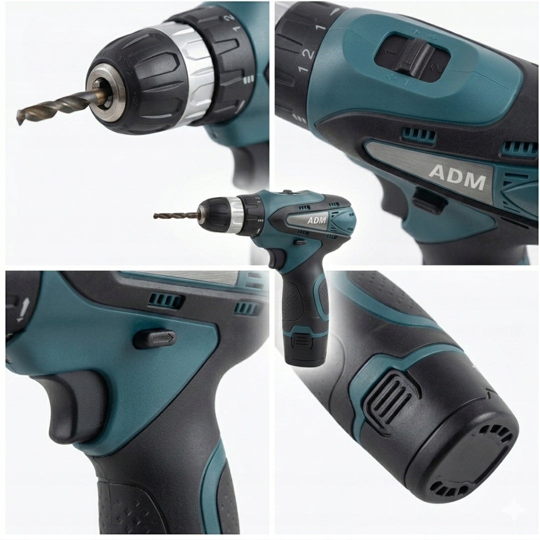DRILL CORDLESS SCREWDRIVER 12V SET XXL 2xAKU SUITCASE STRONG SET Voltage (V) 12 V