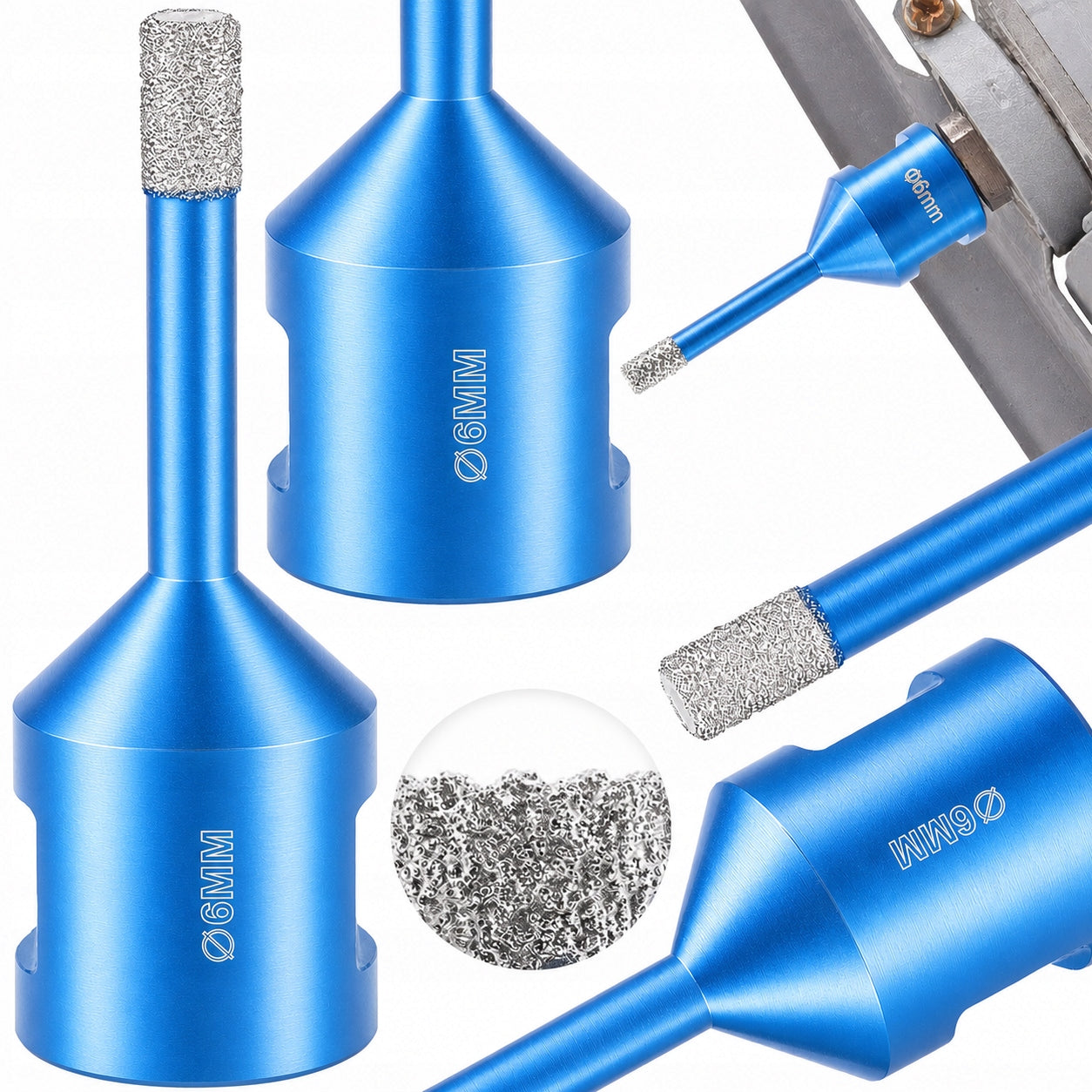 DRILL DIAMOND LACE FOR HARD STONEWARE M14 HOLE SAW 6MM DRY PRO