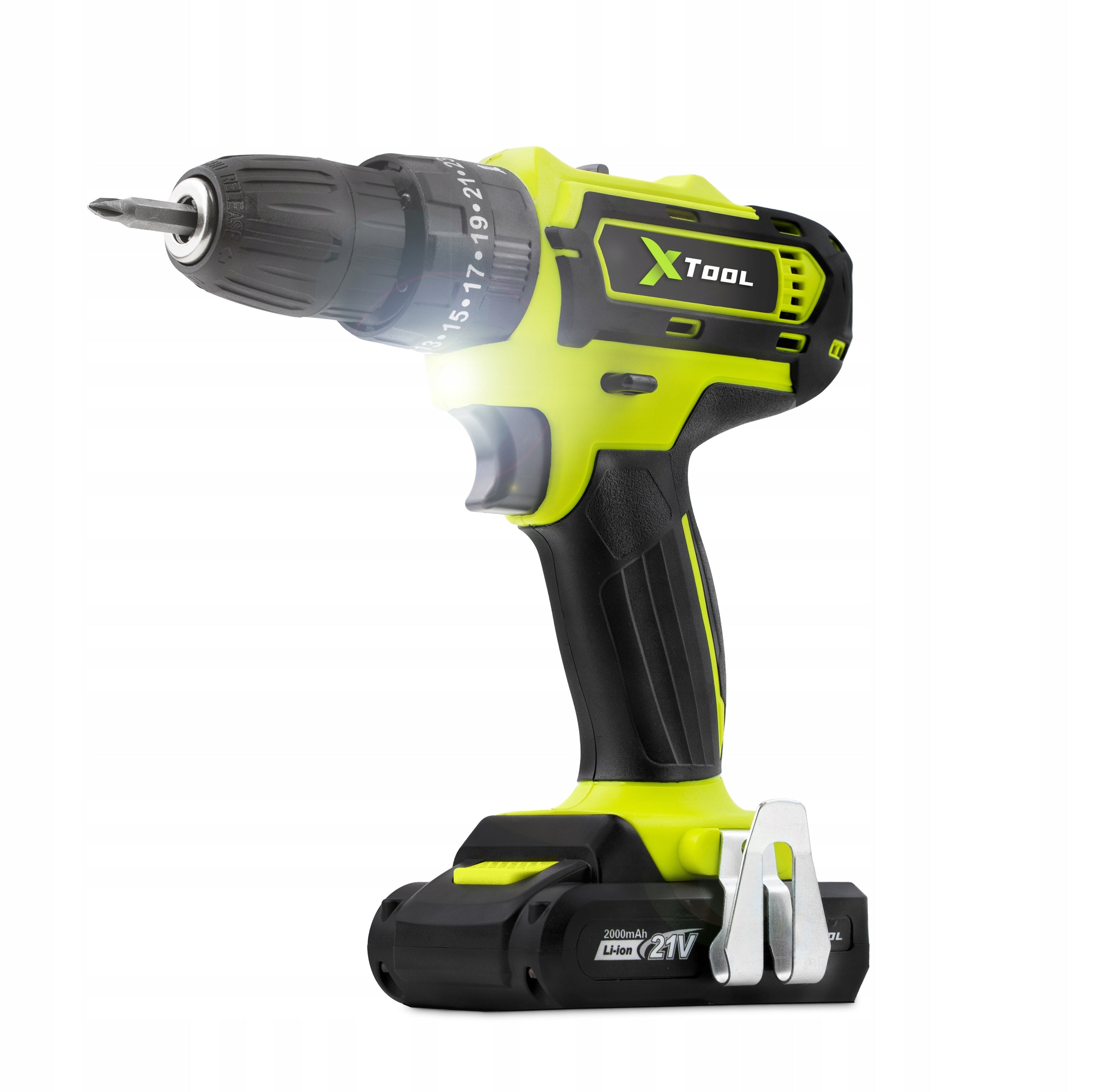 DRILL IMPACT DRIVER CORDLESS SCREWDRIVER 2xAKU 21V BITS Series Zakrętarka z udarem UDAR wiertła