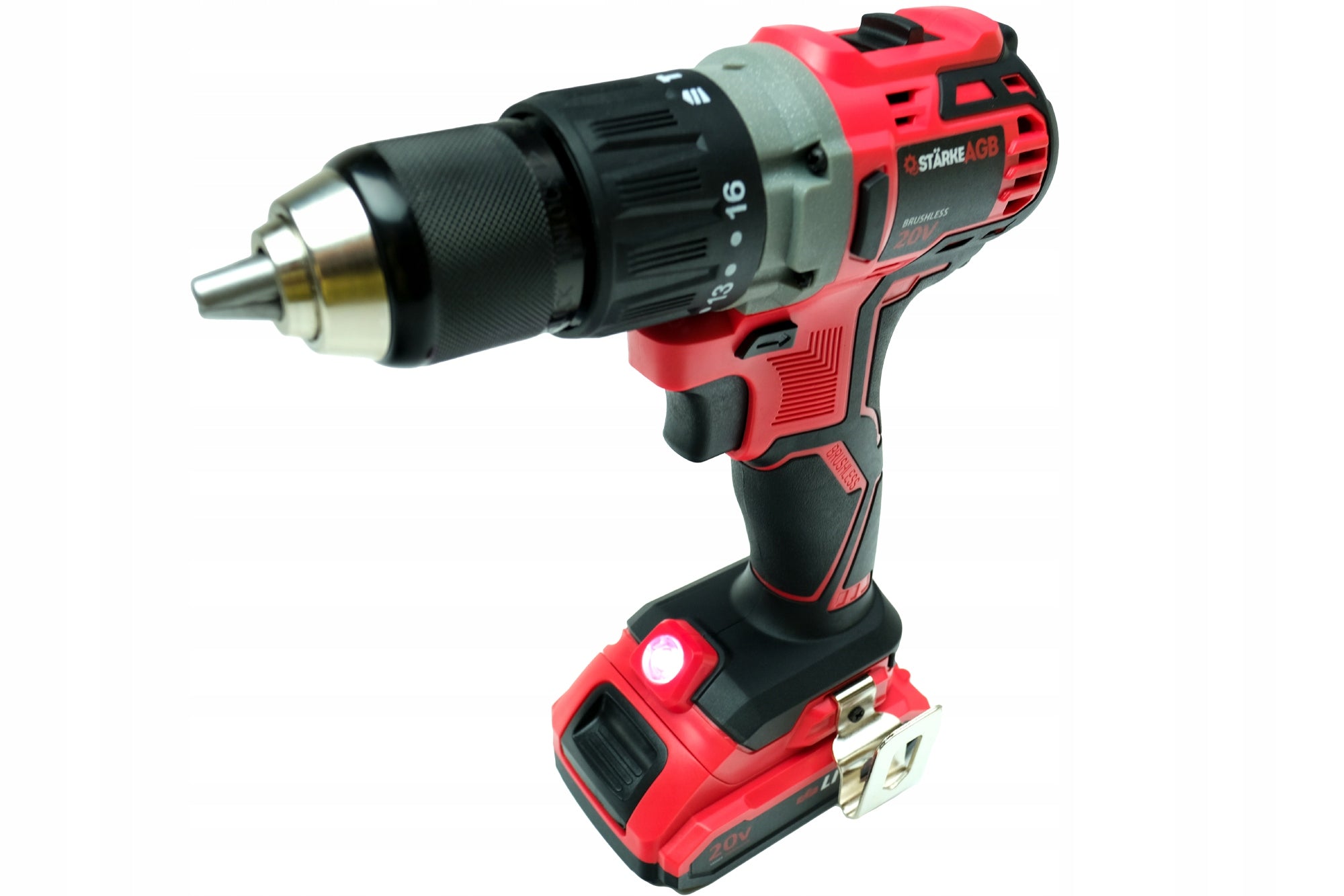 DRILL SCREWDRIVER 2x 20v Li-Ion IMPACT BRUSHLESS Maximum speed - 2nd gear 1600 RPM