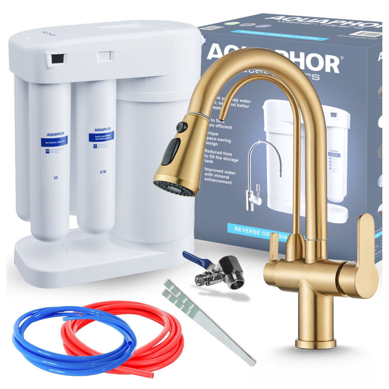 DRINKING WATER FILTER KIT AQUAPHOR REVERSE OSMOSIS WITH MINERALIZATION