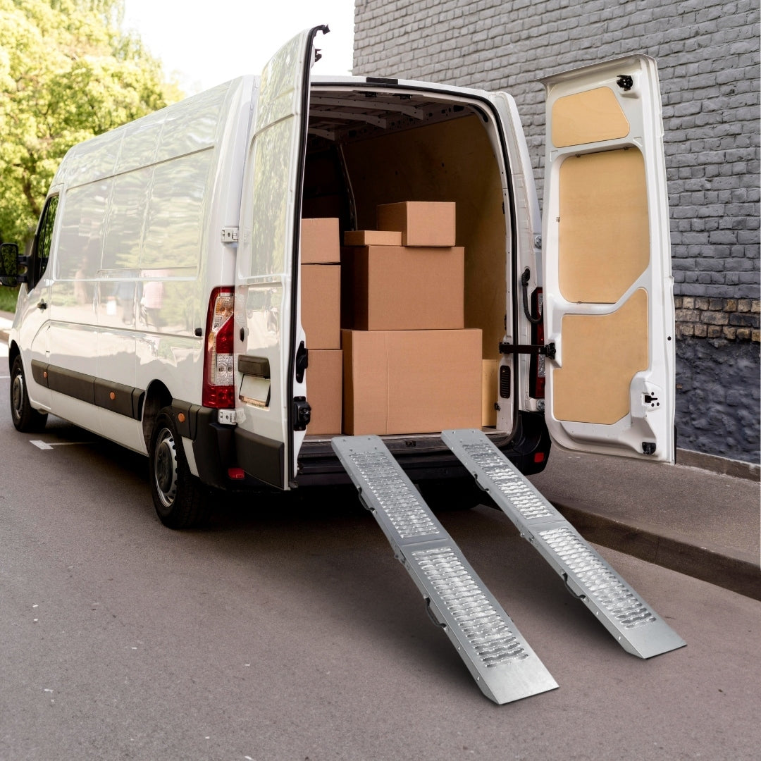 DRIVE raids, folding, set of 2, max 400kg,160cm,silver Brand no brand