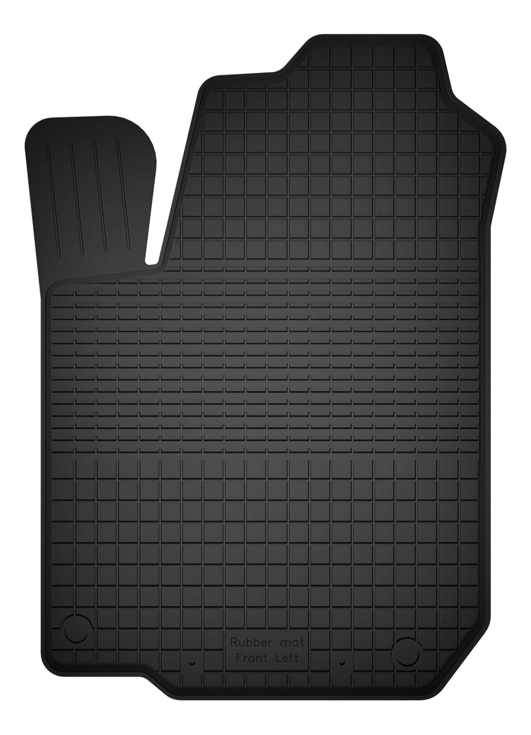 DRIVER RUBBER RUG black trough car rugs rim 2CM 1pcs Packaging status original