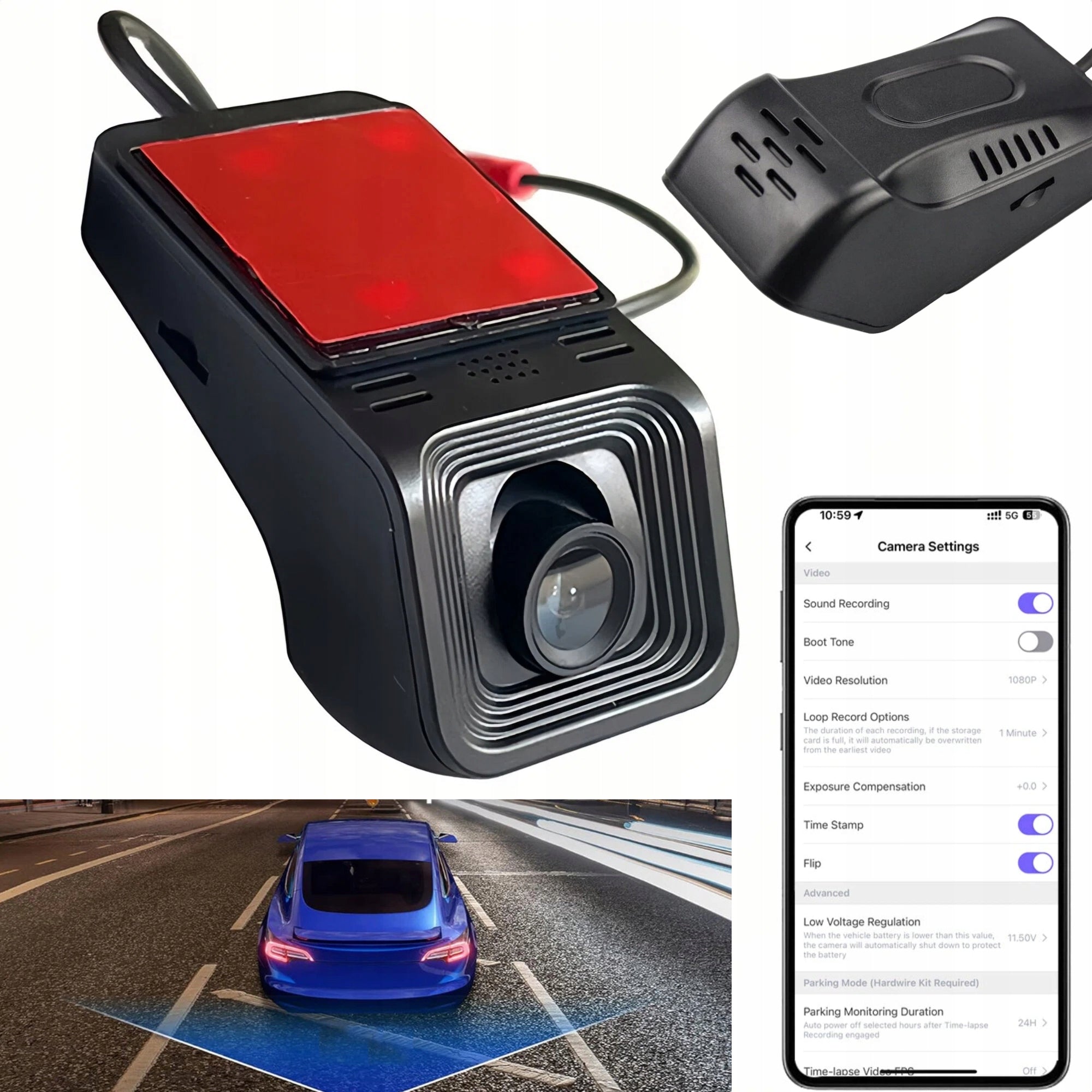 DRIVING RECORDER CAR CAMERA ANDROID HD USB 64GB 1080P