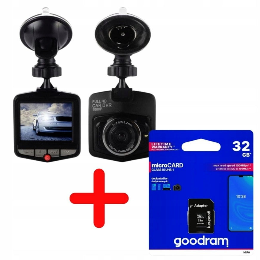 DRIVING RECORDER CAR CAMERA FULL HD 1080P G-sensor motion detection Manufacturer code REJESTRATOR JAZDY KAMERA
