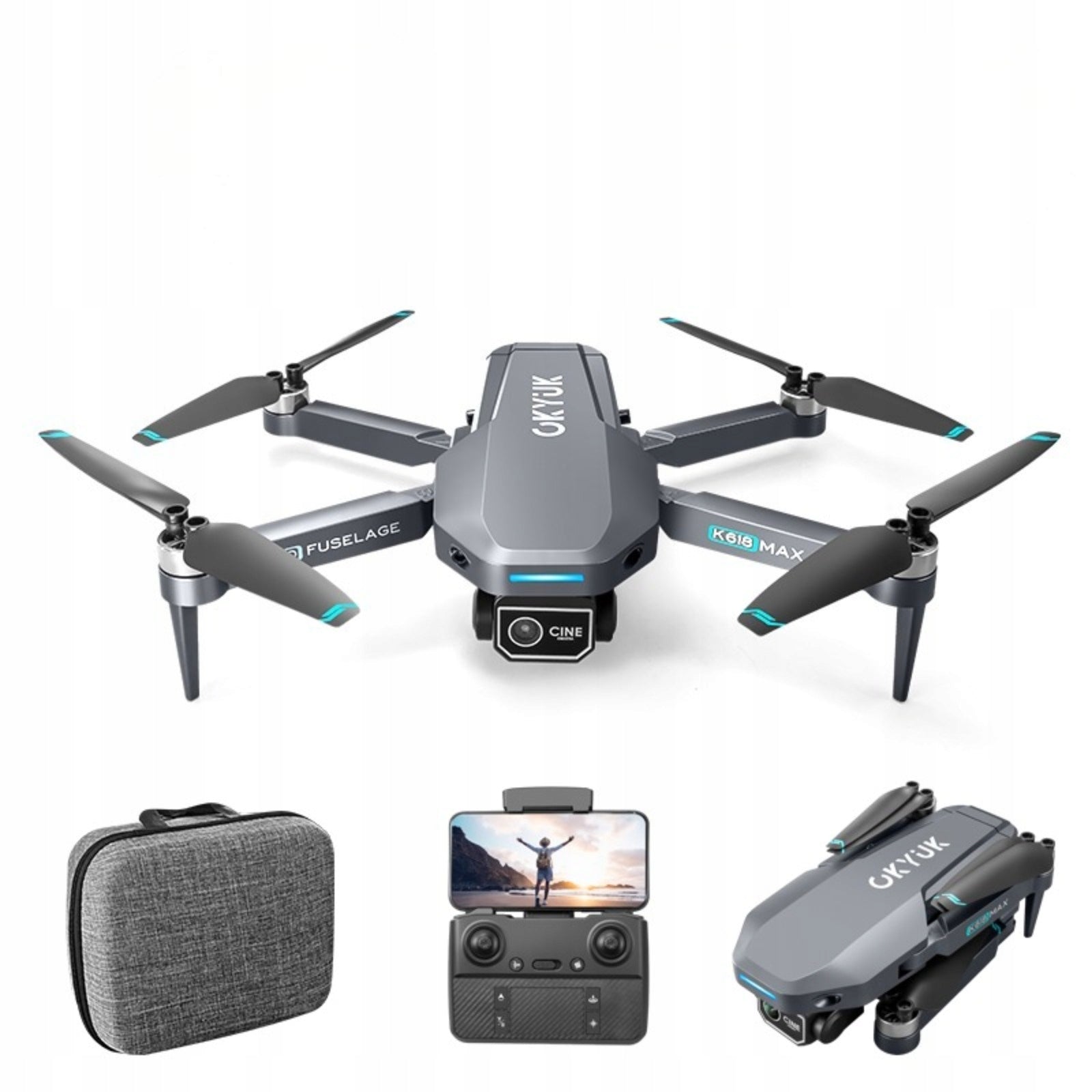 DRONE 4K INTELLIGENT OBSTACLE AVOIDANCE BRUSHLESS MOTOR 35 MINUTES FLIGHT Manufacturer code 18645589594