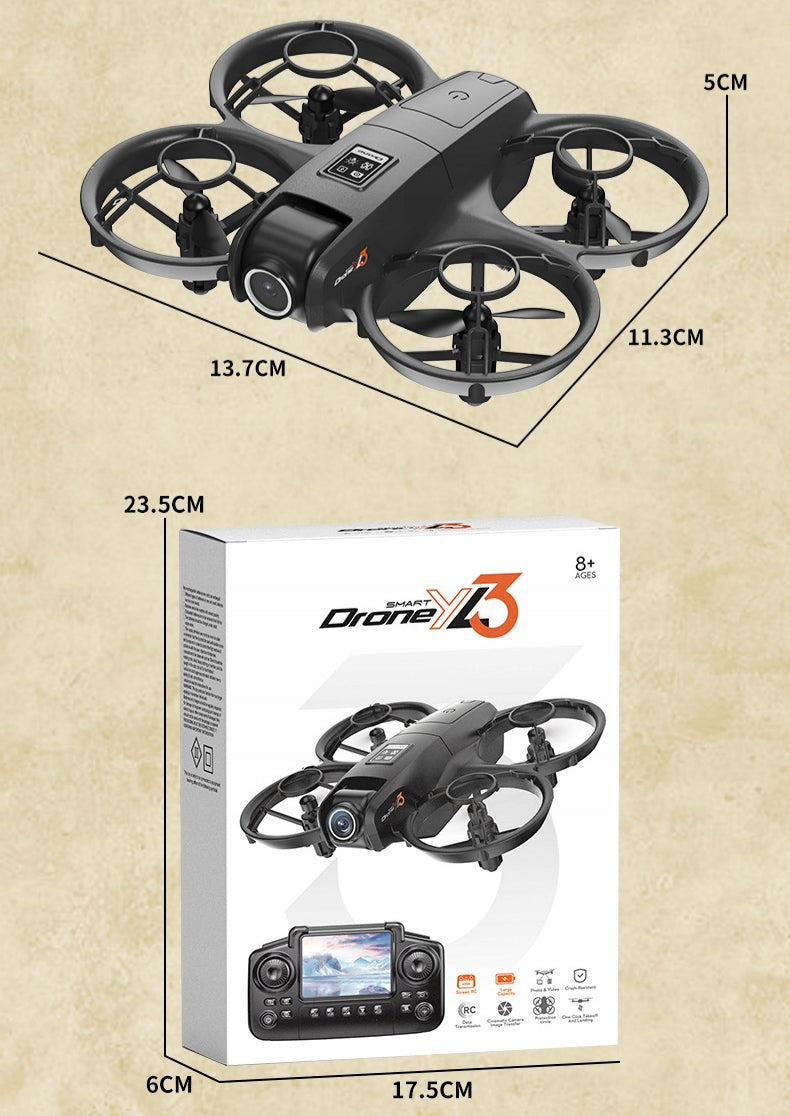DRONE CONTROLLER WITH LCD 2 CAMERAS BRUSHLESS MOTOR 125G WIFI 3x AKU TOY Manufacturer code DRON BEZSZCZOTKOWY Z WYŚWIETLACZEM