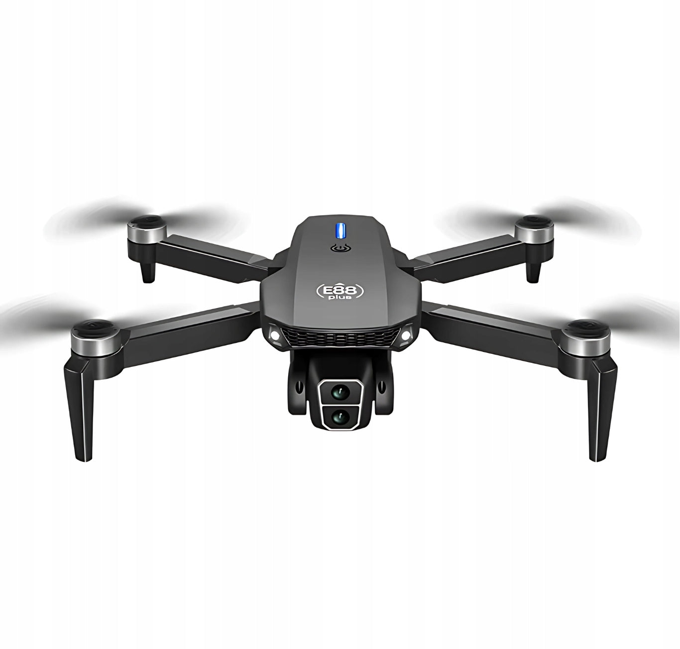 DRONE E88 GT LCD DISPLAY 5' BRUSHLESS MOTORS 3 BATTERIES + 8GB CARD Packaging status original