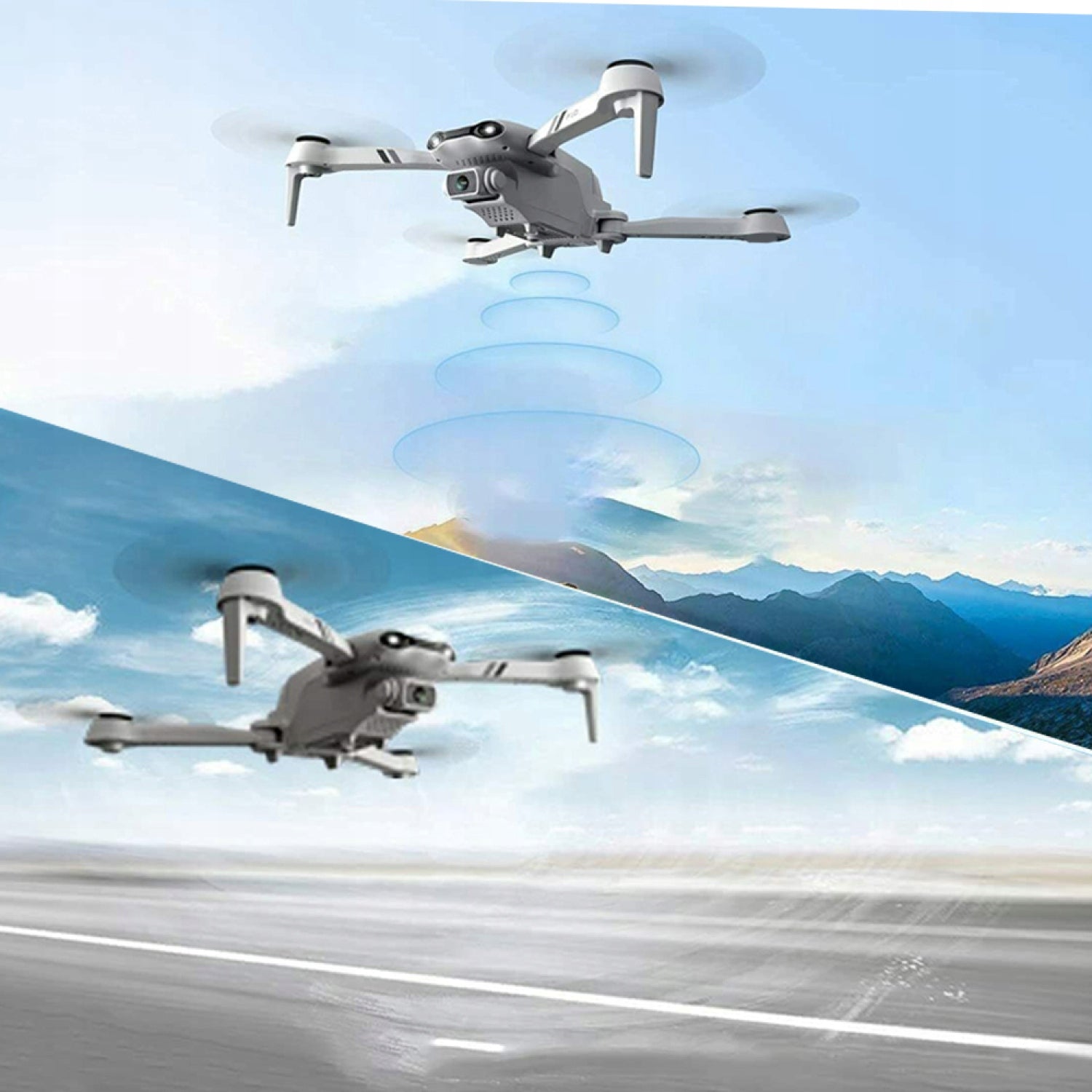 DRONE F10 CAMERAS WIFI HD TOY HOVER 200m REMOTE CONTROLLED REMOTE CONTROL Model INTELIGENTNY DRON