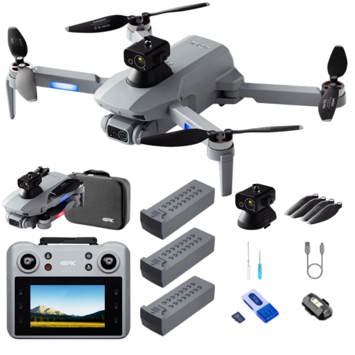 DRONE F8 2 Cameras RADAR OBSTACLES BRUSHLESS MOTORS 75min TOY