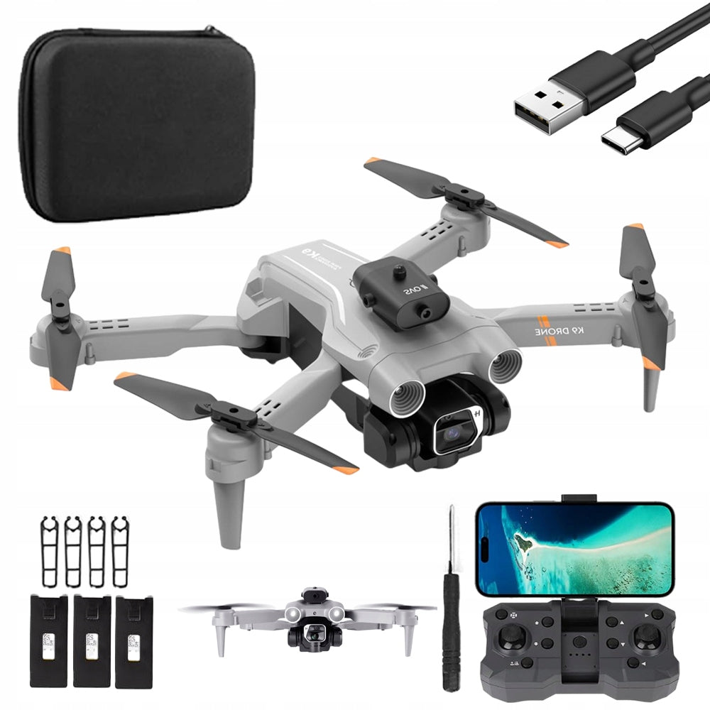 DRONE QUADCOPTER HD CAMERA COMPLEX OBSTACLE AVOIDANCE TAKE-OFF/LANDING + 3AKU