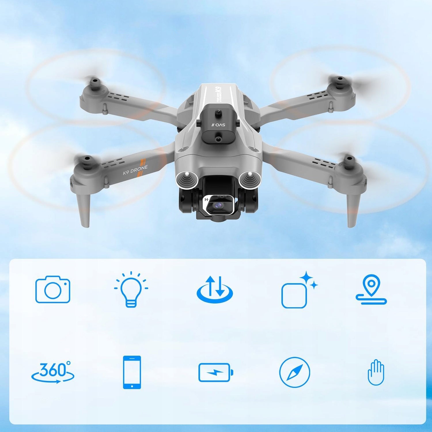 DRONE QUADCOPTER REMOTE CONTROLLED FOLDABLE WITH HD CAMERA LIVE STREAMING Brand no brand