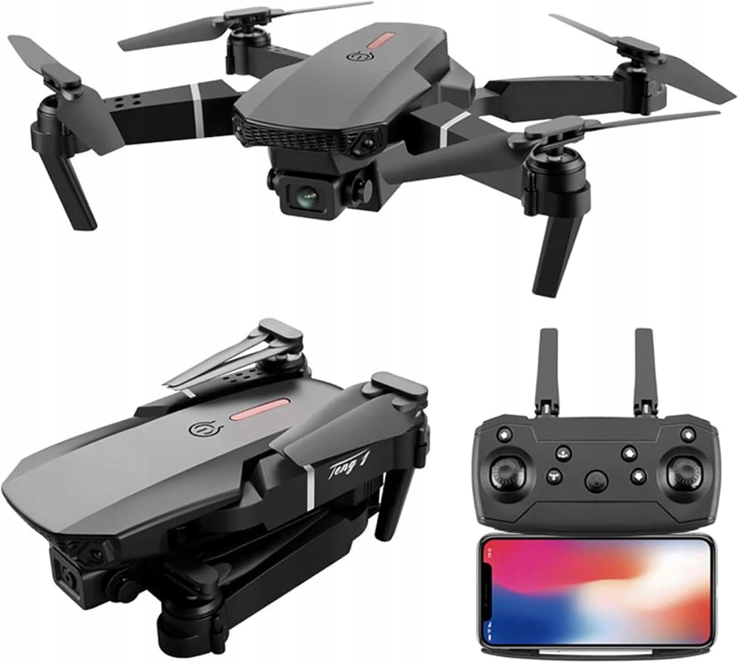 DRONE REMOTE CONTROLLED 4K CAMERA WI FI AUTOMATIC RETURN FUNCTION