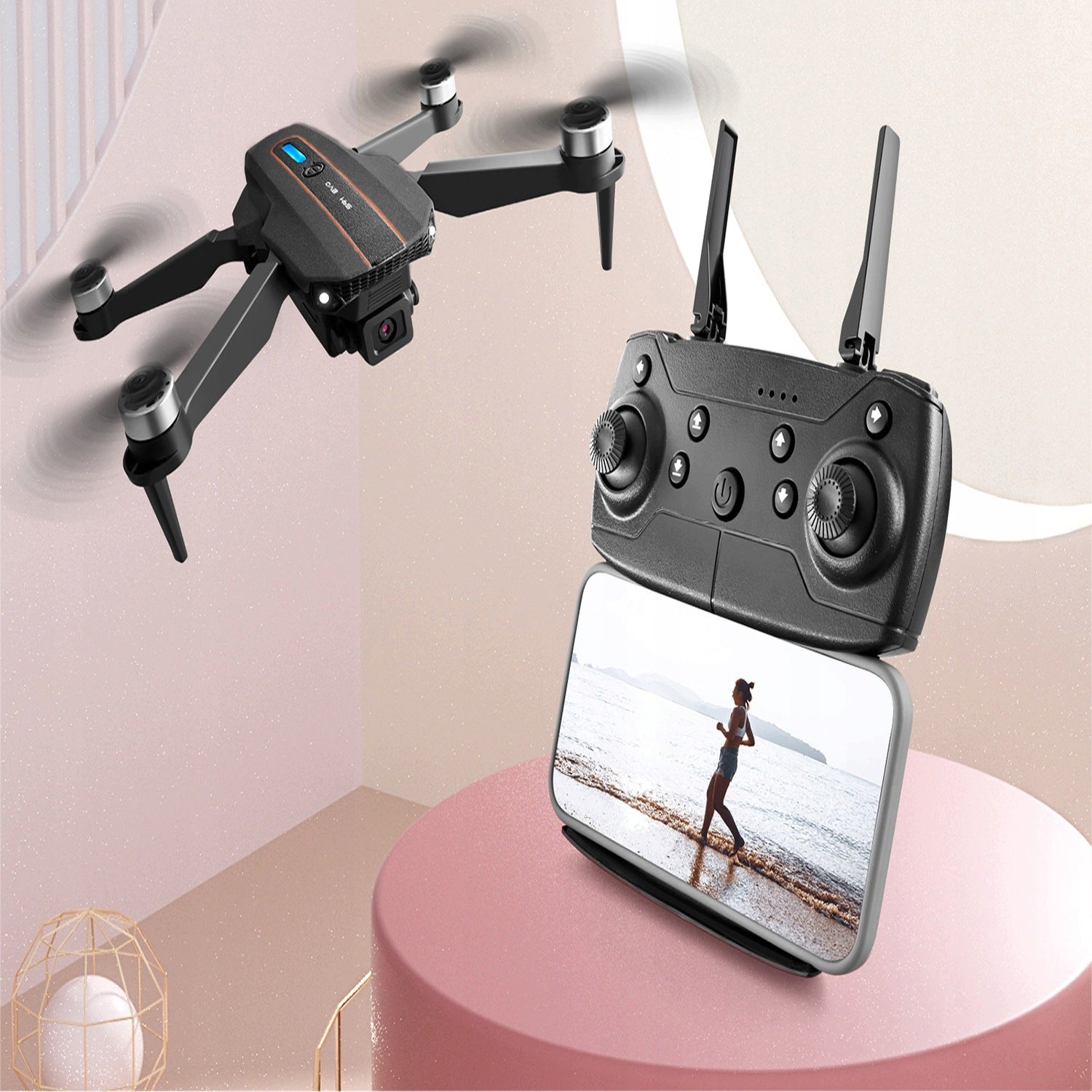 DRONE S91 WITH CAMERA 1080P WIFI FPV HEADLESS ZOOM MODE 50X FOLDABLE REMOTE CONTROL 100M Manufacturer code D65