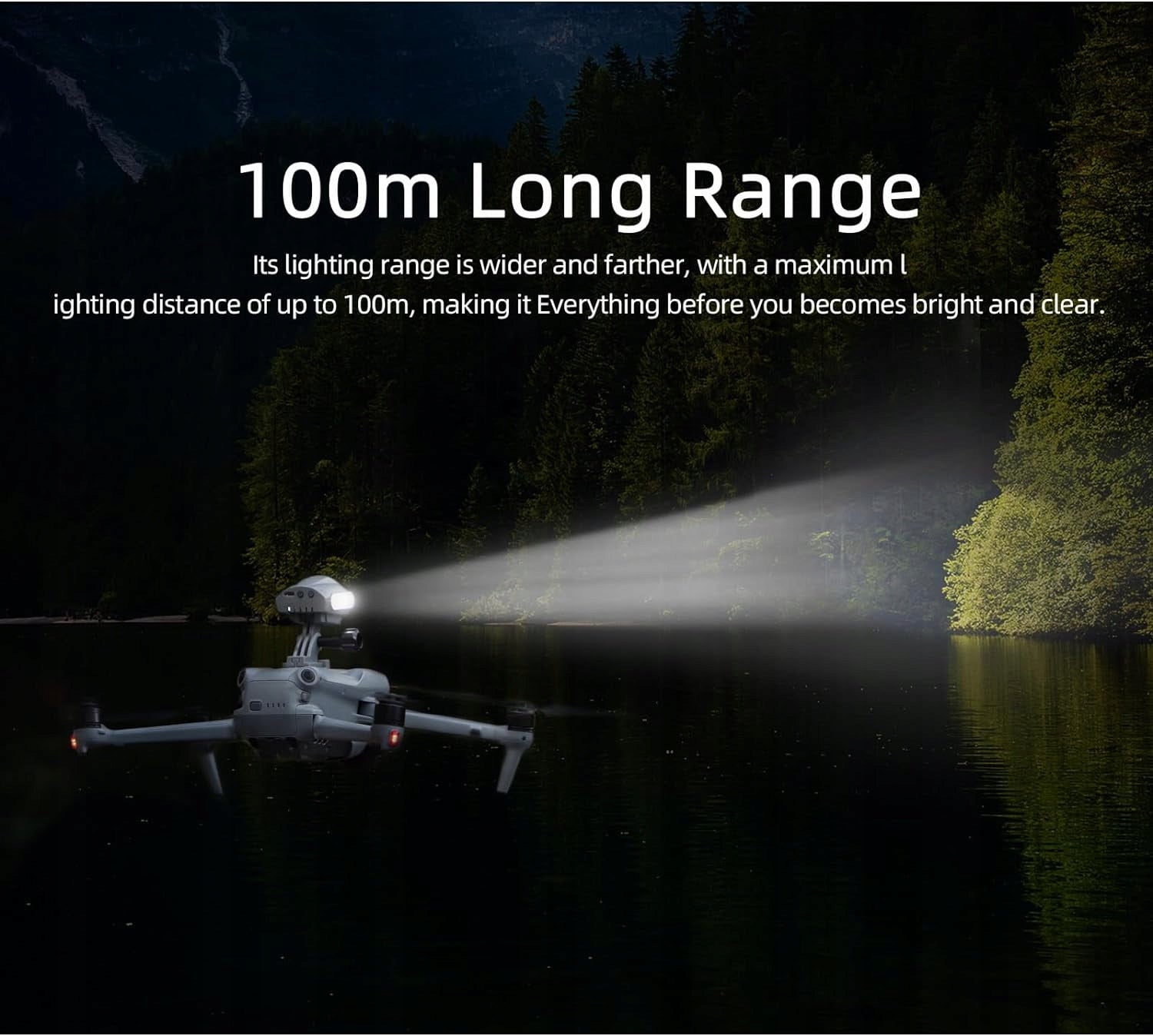 DRONE SEARCHLIGHT NIGHT STROBE LIGHT FOR DJI AVATA 2 EXTENSION BRACKET Brand Sunnylife