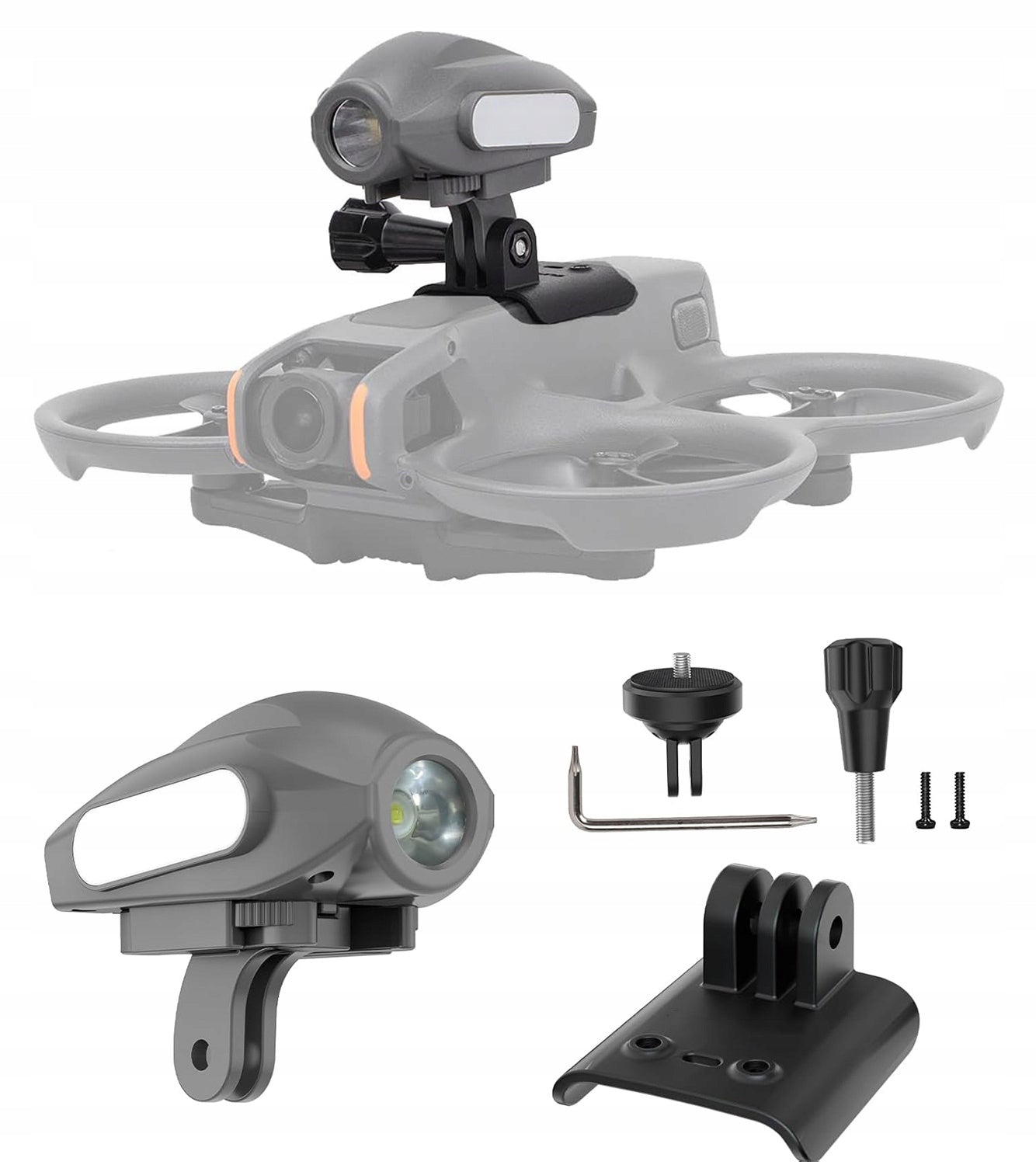 DRONE SEARCHLIGHT NIGHT STROBE LIGHT FOR DJI AVATA 2 EXTENSION BRACKET
