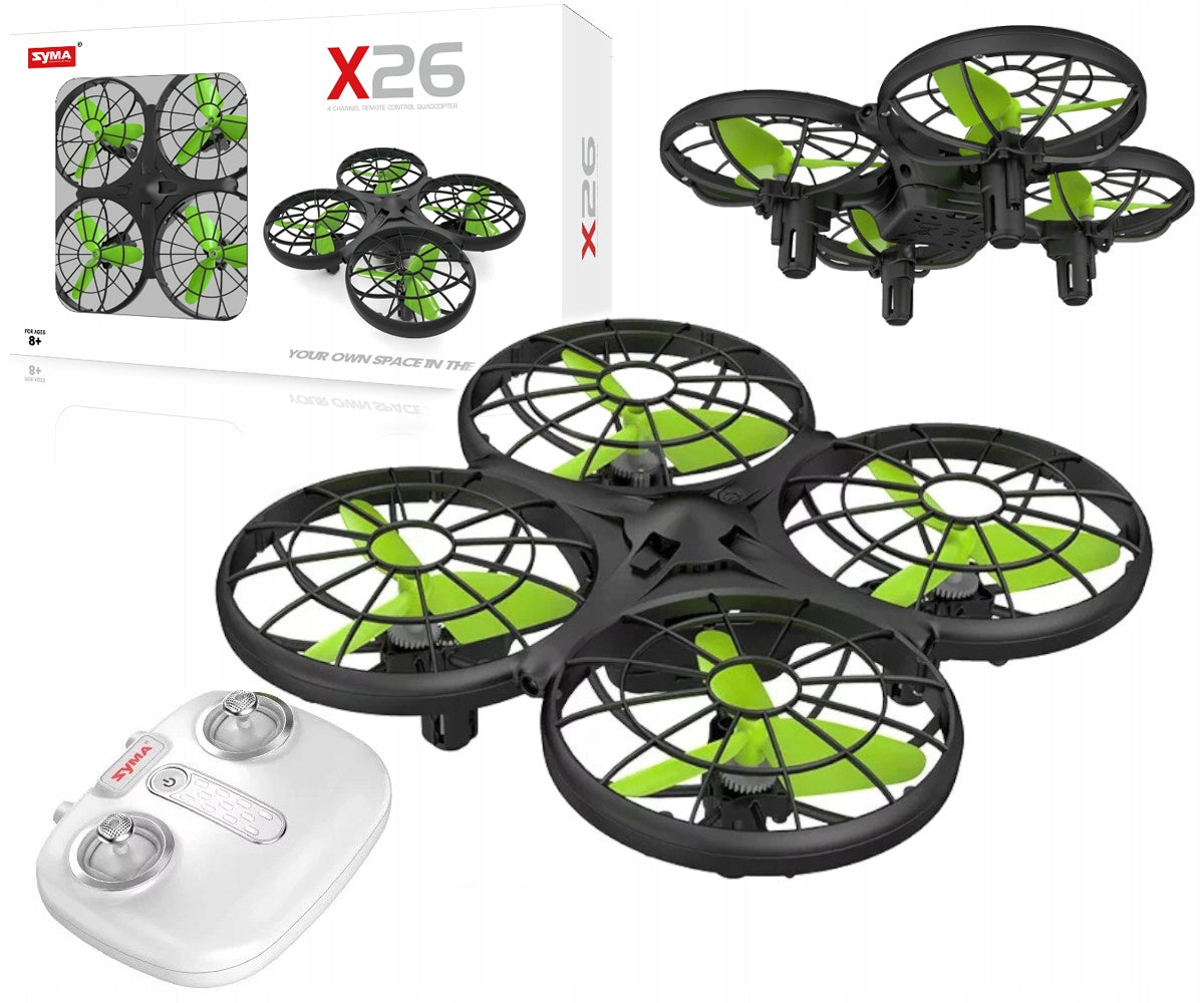 DRONE SYMA X26 RC REMOTE CONTROLLED HOVER HEADLESS EASY - AVOIDS OBSTACLES Packaging status original