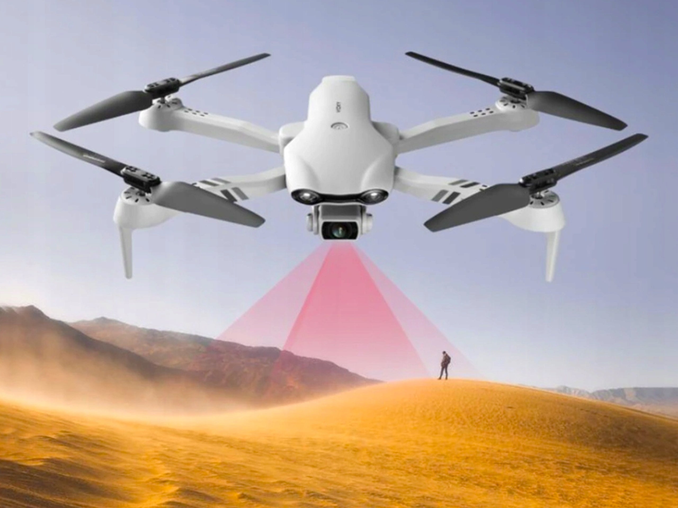DRONE TECHNOID REMOTE CONTROLLED 1 AKU WIFI CAMERA 2000M 30Min 45KM/h GIANT Packaging status original