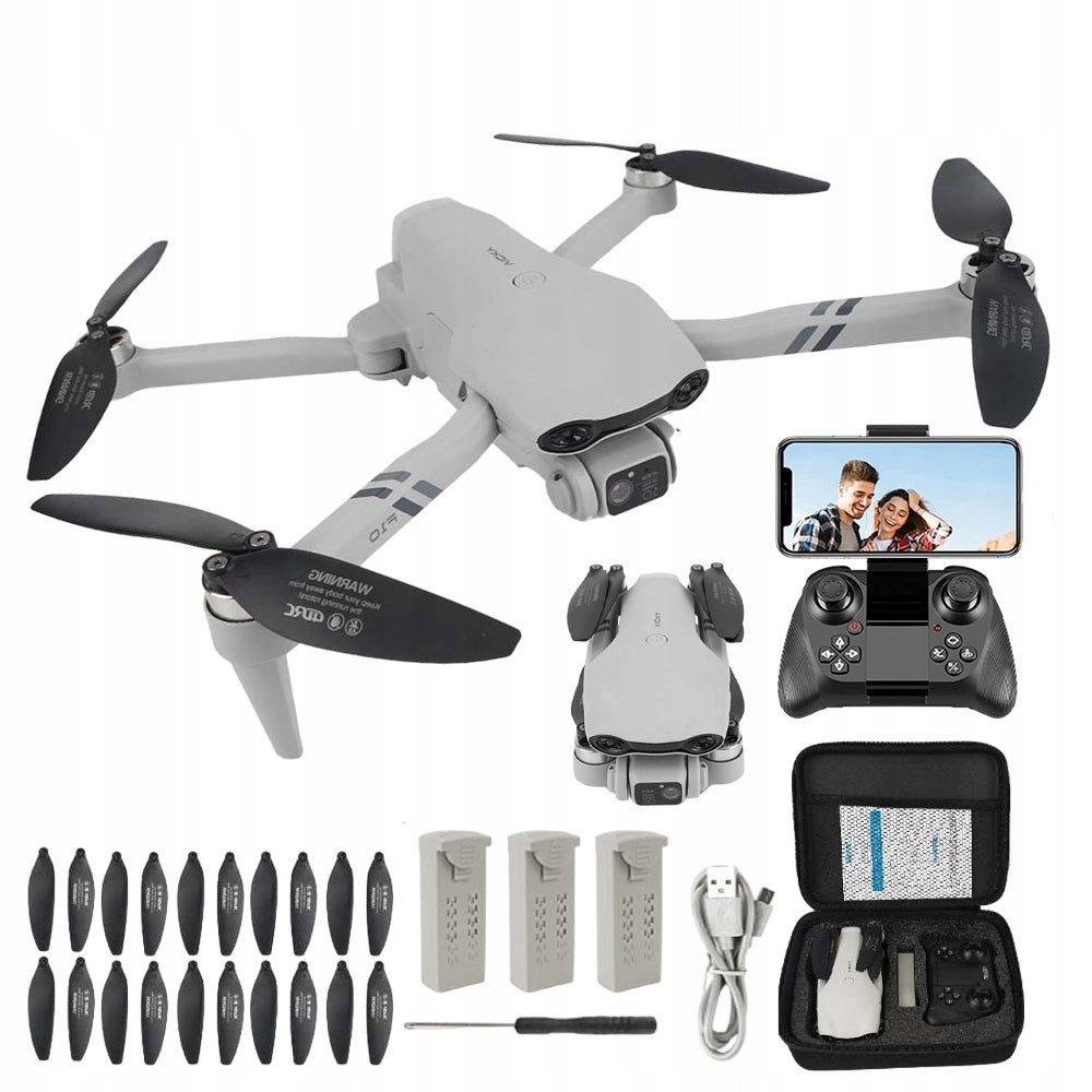 DRONE TOY F10 TWO CAMERAS HOVER 3 x 1600mAh BATTERIES FOLDING + REMOTE CONTROL