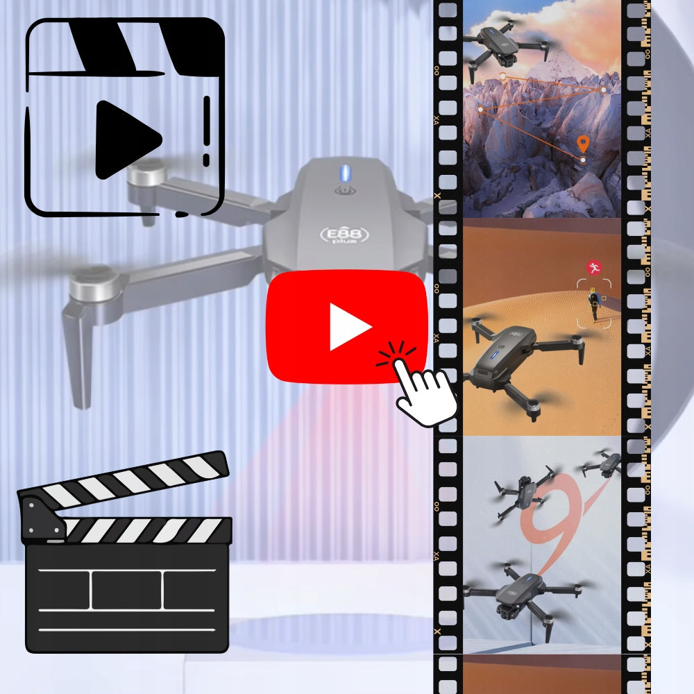 DRONE WITH 2 CAMERAS BRUSHLESS MOTORS 5G CAMERA 4K OBSTACLE AVOIDANCE Manufacturer code KAPSELL DRON WIFI EIS Z KAMERĄ DLA DZIECI
