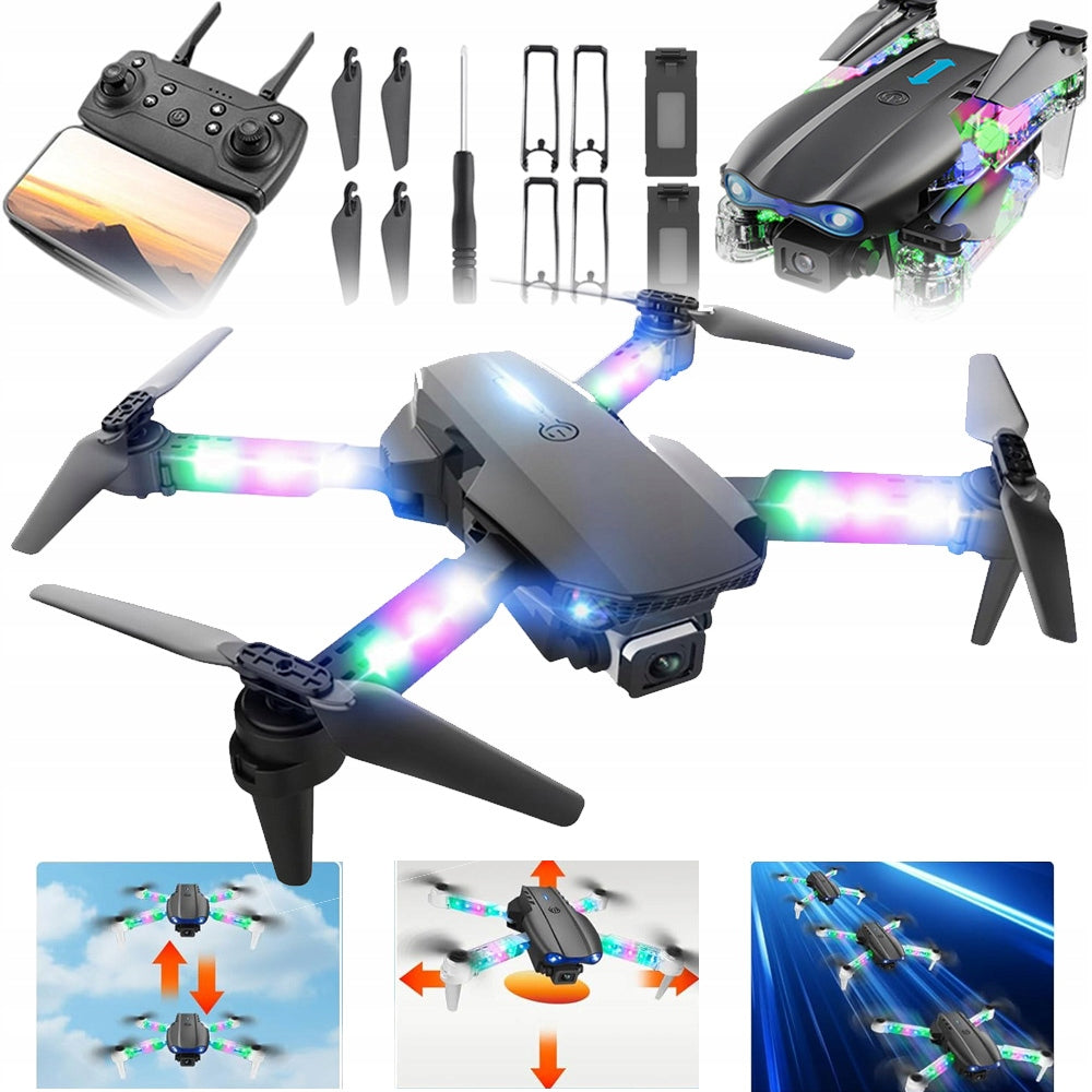 DRONE WITH 2 WIFI CAMERAS 100M OBSTACLE AVOIDANCE + 2xBATTERY 20MIN