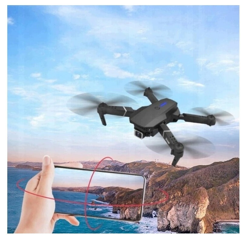 DRONE WITH 4K HD CAMERA D88 E88 PRO 150 m 1800 mAh Packaging status original