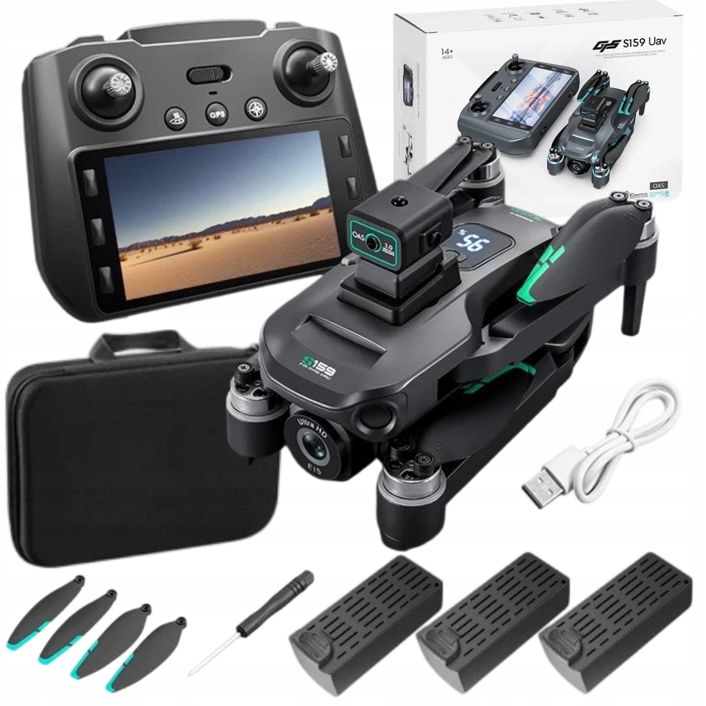 DRONE WITH 4K WIFI CAMERA 5G GPS C0 REMOTE CONTROLLED APPLICATION RANGE 2000M