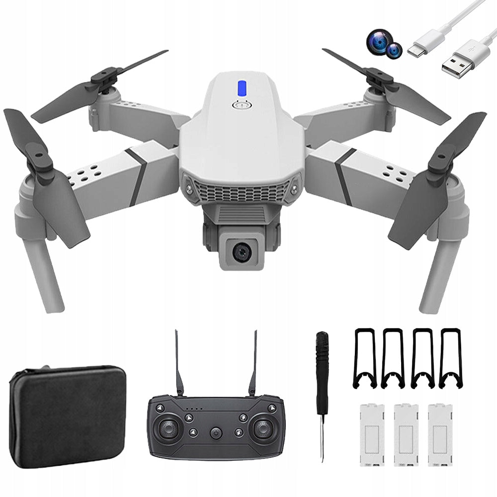 DRONE WITH CAMERA 4K FPV WIFI GESTURES 3D FLIP HEADLESS MODE HOLD HEIGHT 15 MIN