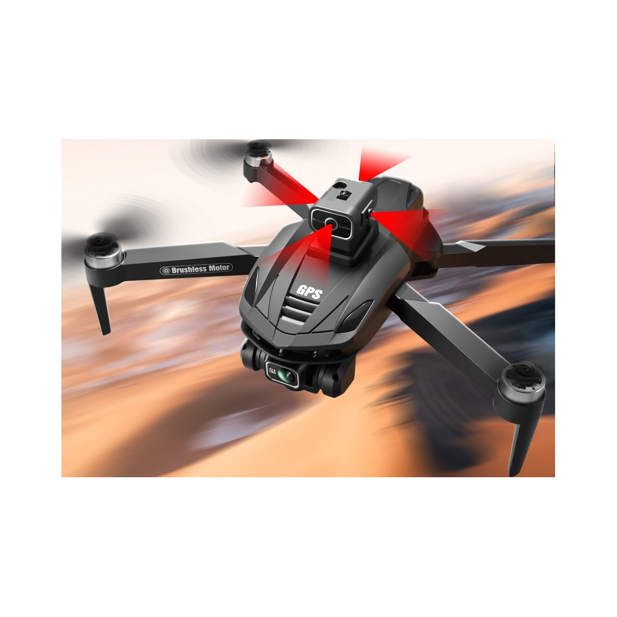 DRONE WITH CAMERA V168 WiFi GPS RANGE 3000M, 5G WIFI FPV 360° - 3 BATTERIES Manufacturer code V168_3BATT