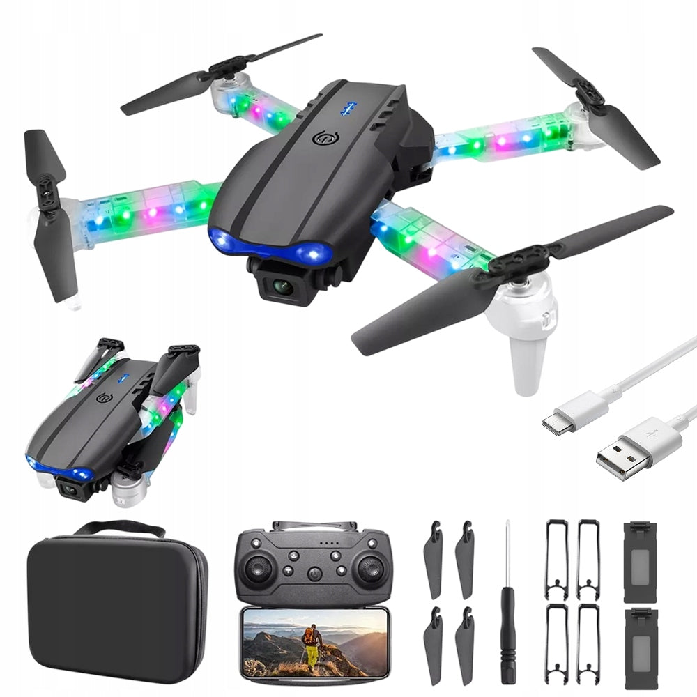 DRONE WITH TWO CAMERA CHILDREN'S TOY HOVER 100m WIFI FPV 2 BATTERIES