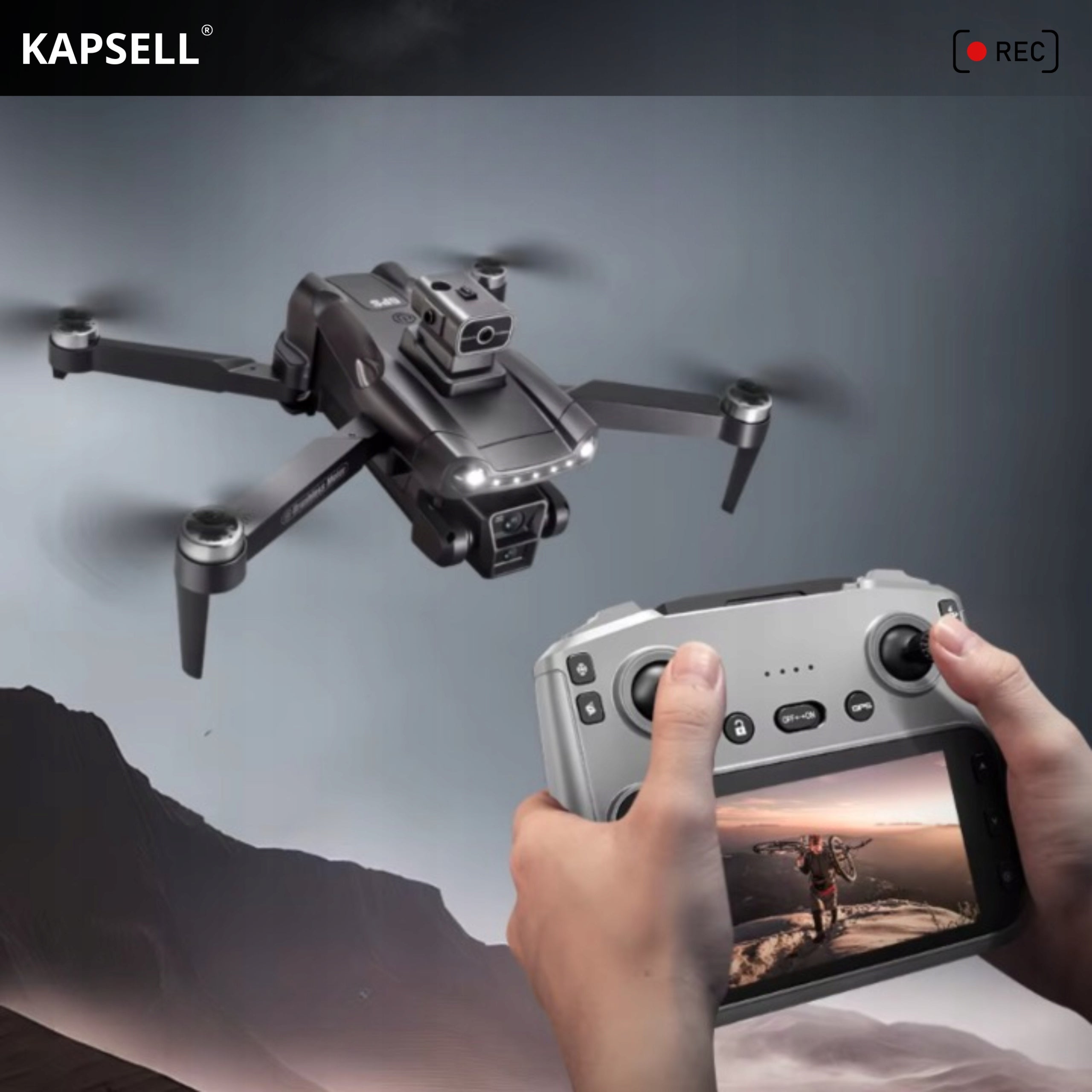 DRONE WITH WIFI CAMERA 5G GPS 8K C0 PROFESSIONAL LONG FLIGHT AVOIDING OBSTACLES Packaging status original