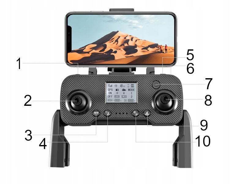 DRONE XT505 3 BATTERIES AVOIDING OBSTACLES HEADLESS GPS 2000M BRUSHLESS Brand no brand