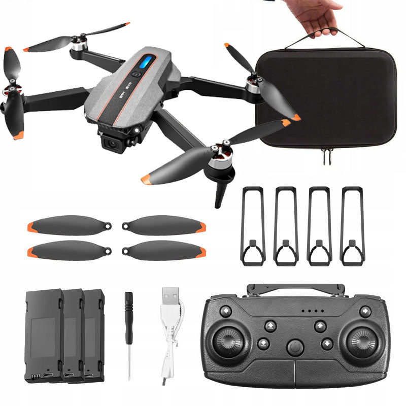 DRONE YONII-D4 BRUSHLESS MOTORS 2 CAMERAS HOVER 3 BATTERIES TOY