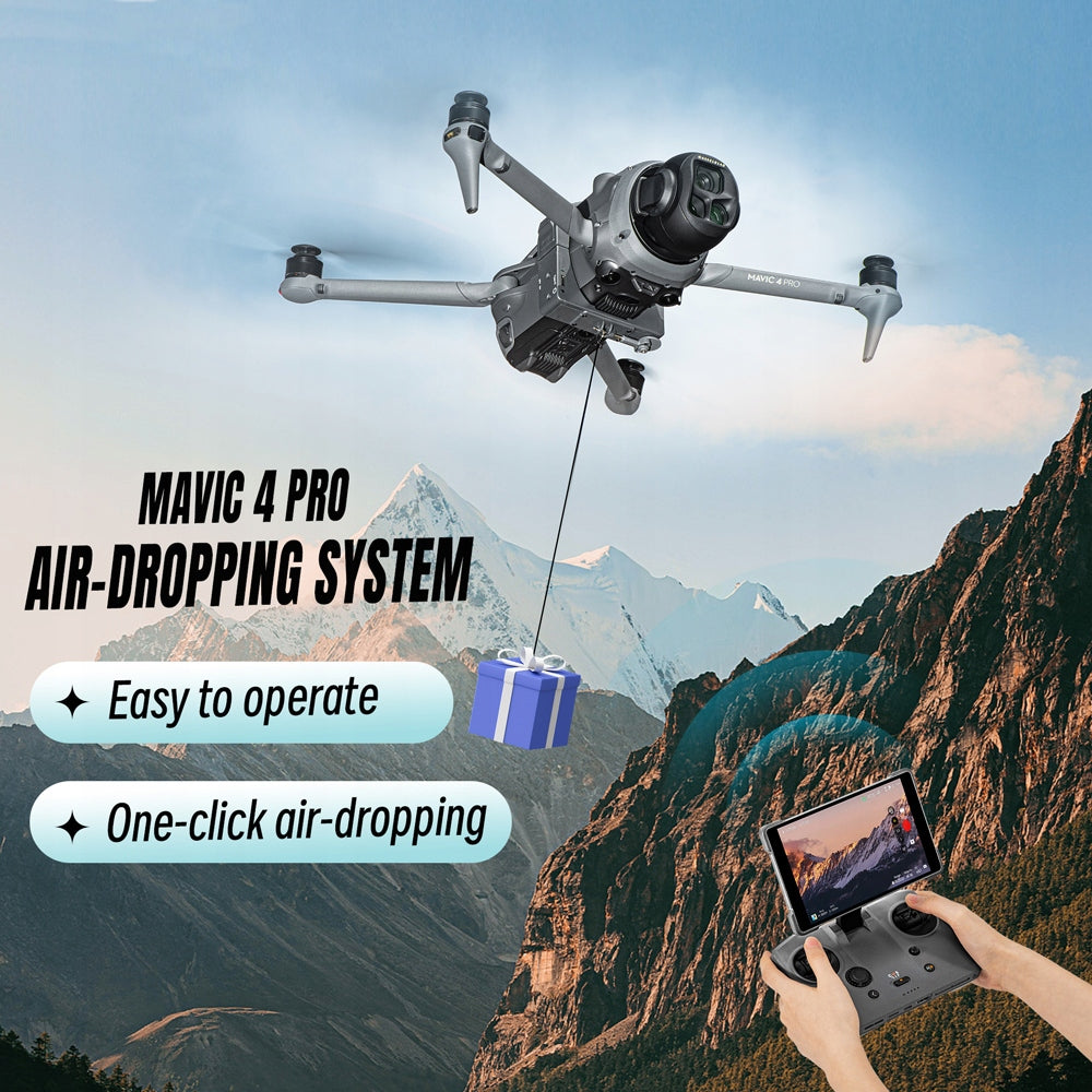 DROP DEVICE DRONE THROWER AIRDROP DROPPING SYSTEM FOR DJI MAVIC 4 PRO EAN (GTIN) 718025683930