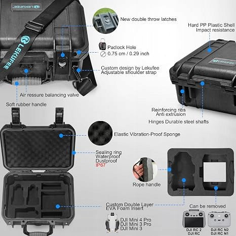 DRUKUFEE LK420 CASE FOR DRONE HARD CASE WATERPROOF PROFESSIONAL R20 Packaging status original