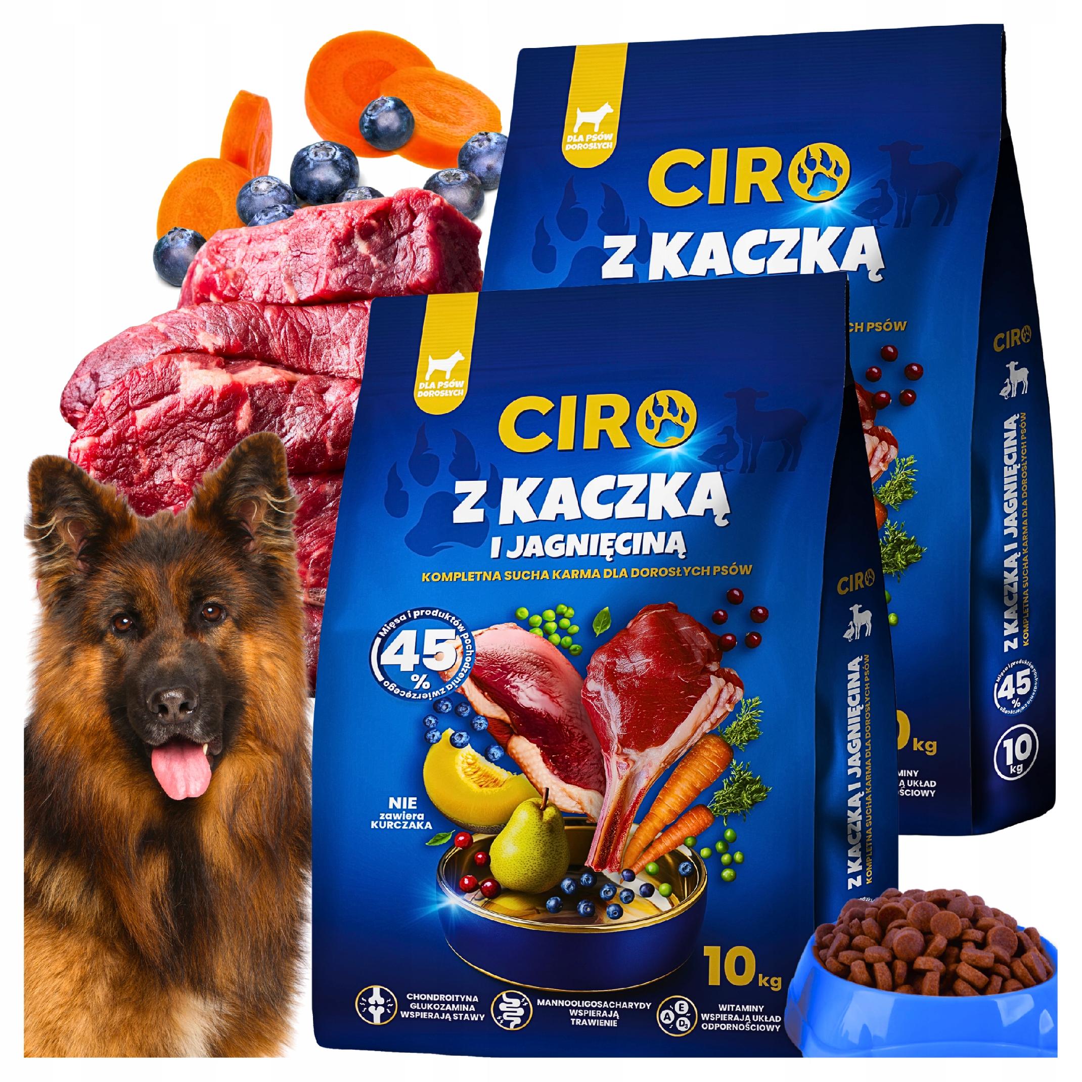 DRY DOG FOOD DUCK WITH LAMB AND VEGETABLES LARGE ADULT BREEDS 20KG Packaging status original