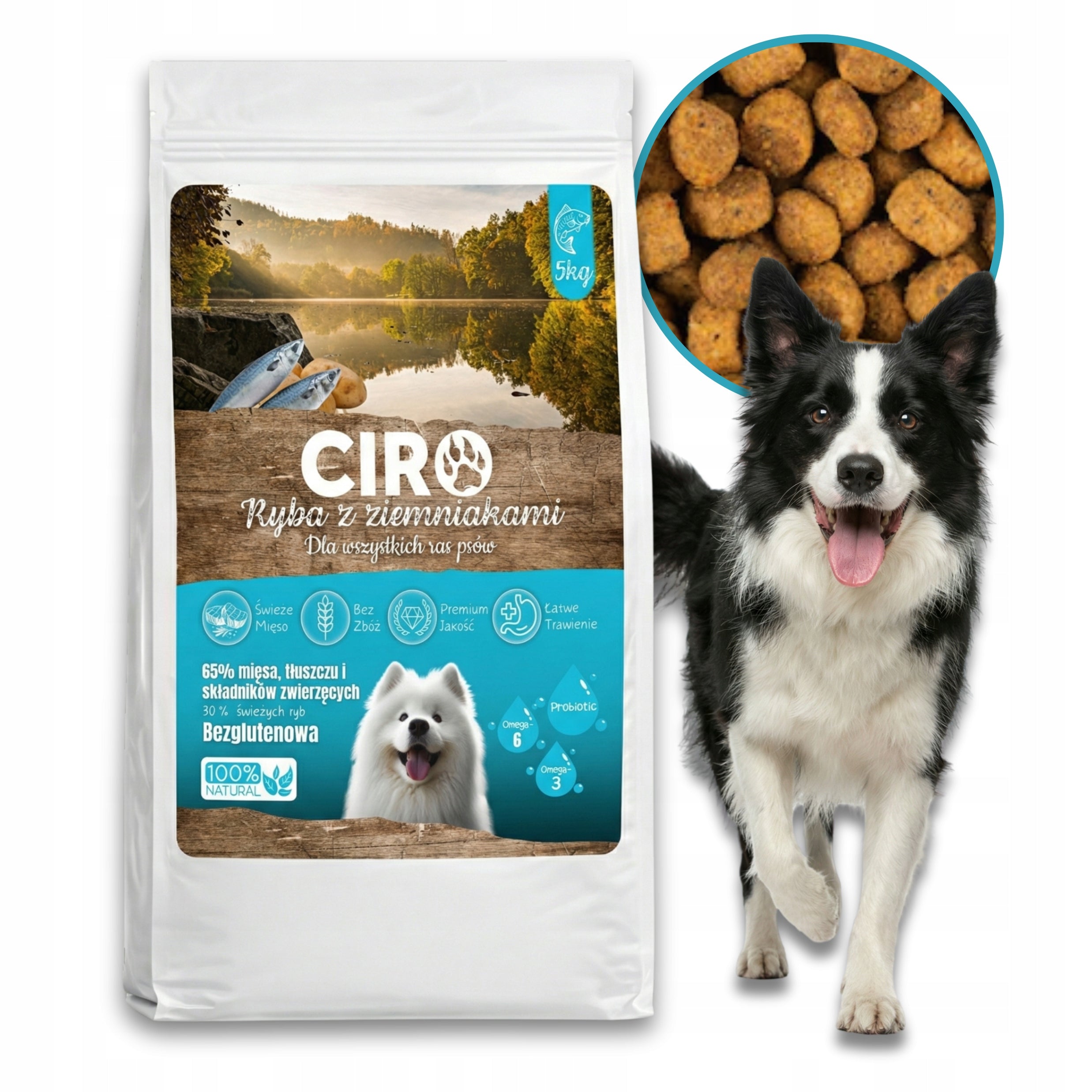 DRY DOG FOOD FISH WITH POTATOES ALL ADULT BREEDS CIRO 5KG