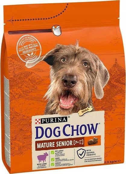 DRY DOG FOOD PURINA DOG CHOW SENIOR - RICH IN LAMB 2,5KG
