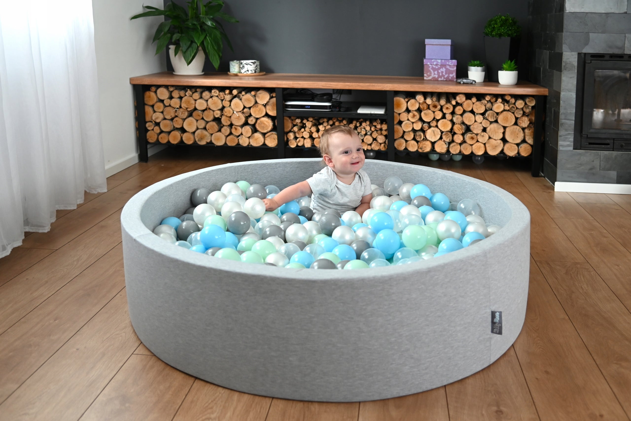 DRY POOL LARGE 120x30 round 300 balls dark grey Manufacturer code KDM