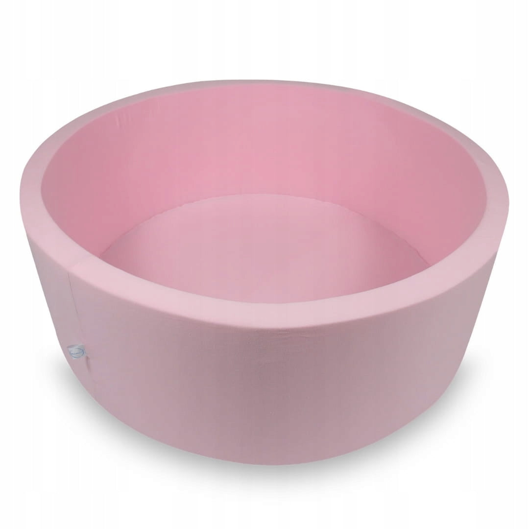 DRY POOL without balls PLAYPEN for children 110x40cm powder pink round