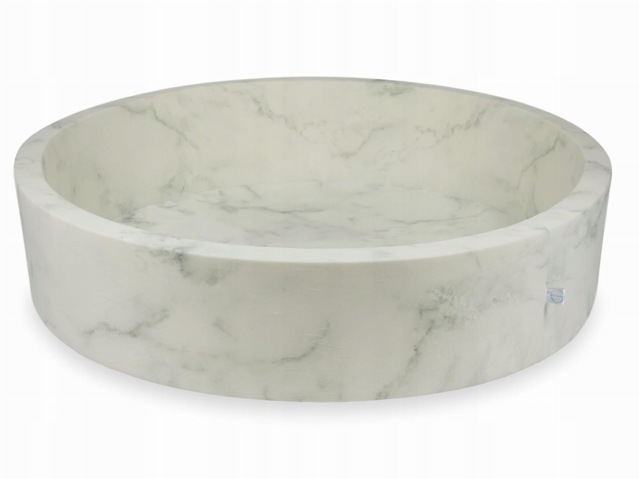 DRY POOL without balls PLAYPEN for children 130x30cm marble round