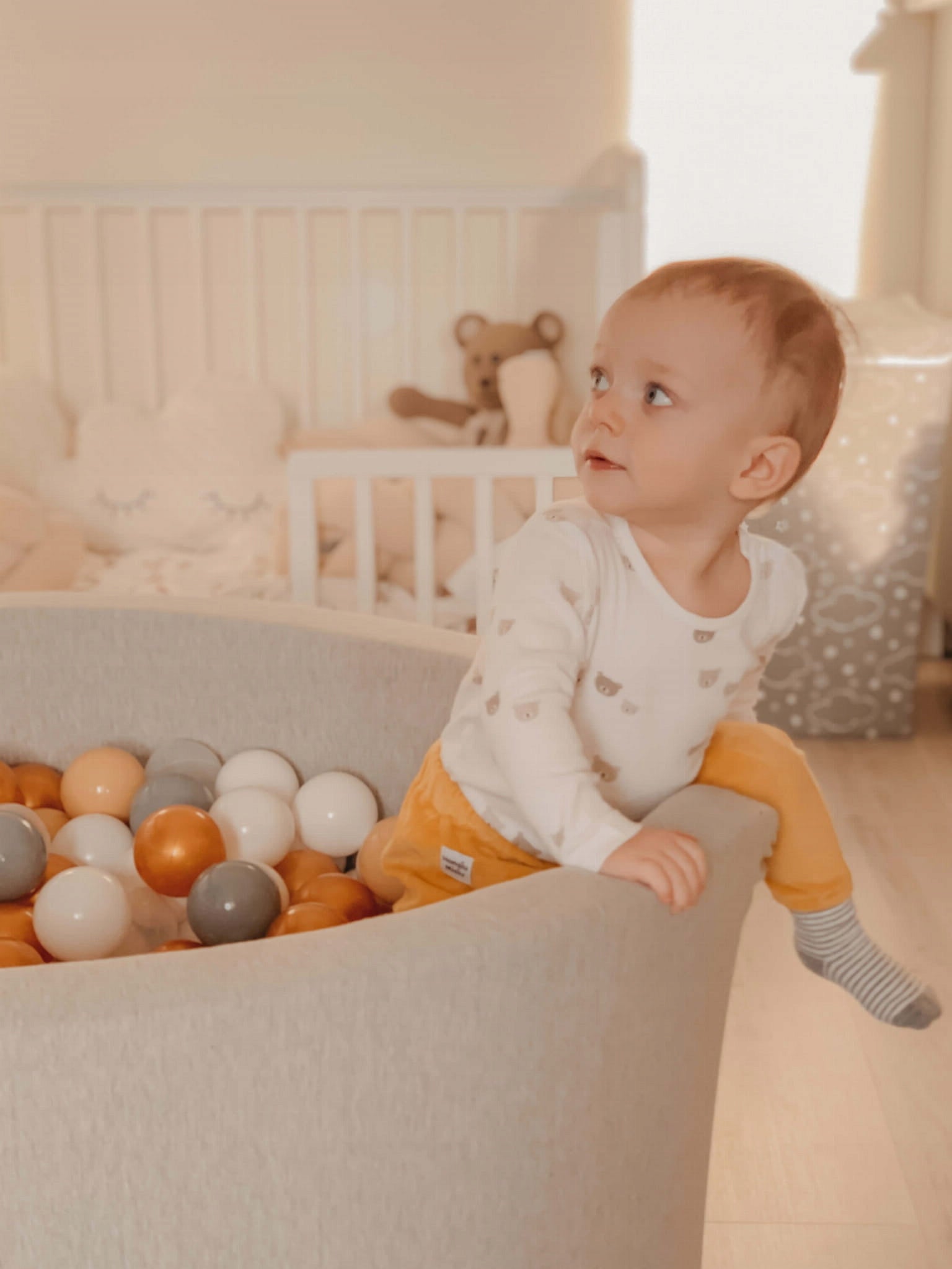 DRY POOL without balls PLAYPEN for children 90x40cm round graphite round Manufacturer code AM-132