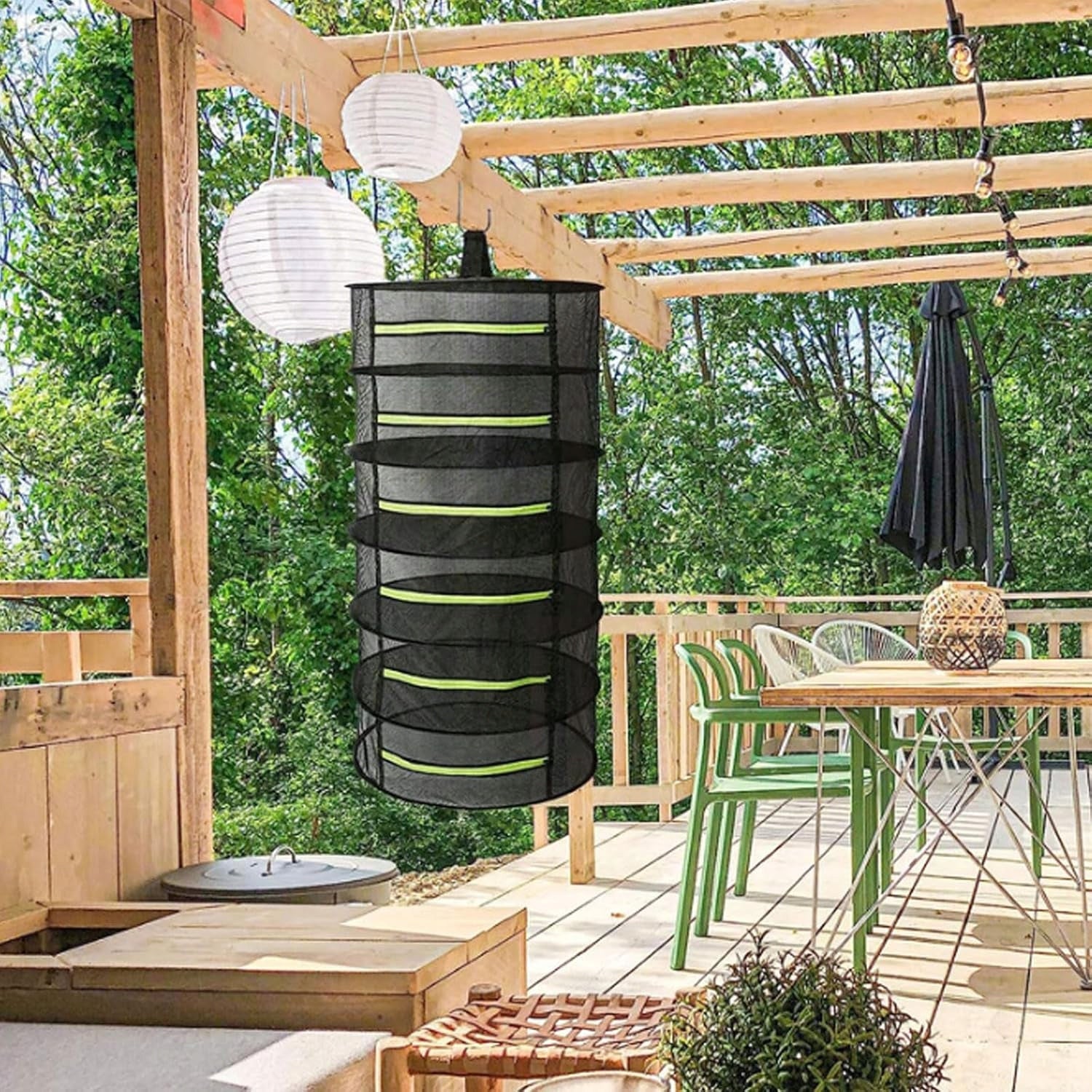 DRYER 6 LAYERS MESH HERBS PLANT HANGING FOLDING BREATHABLE Kind Other