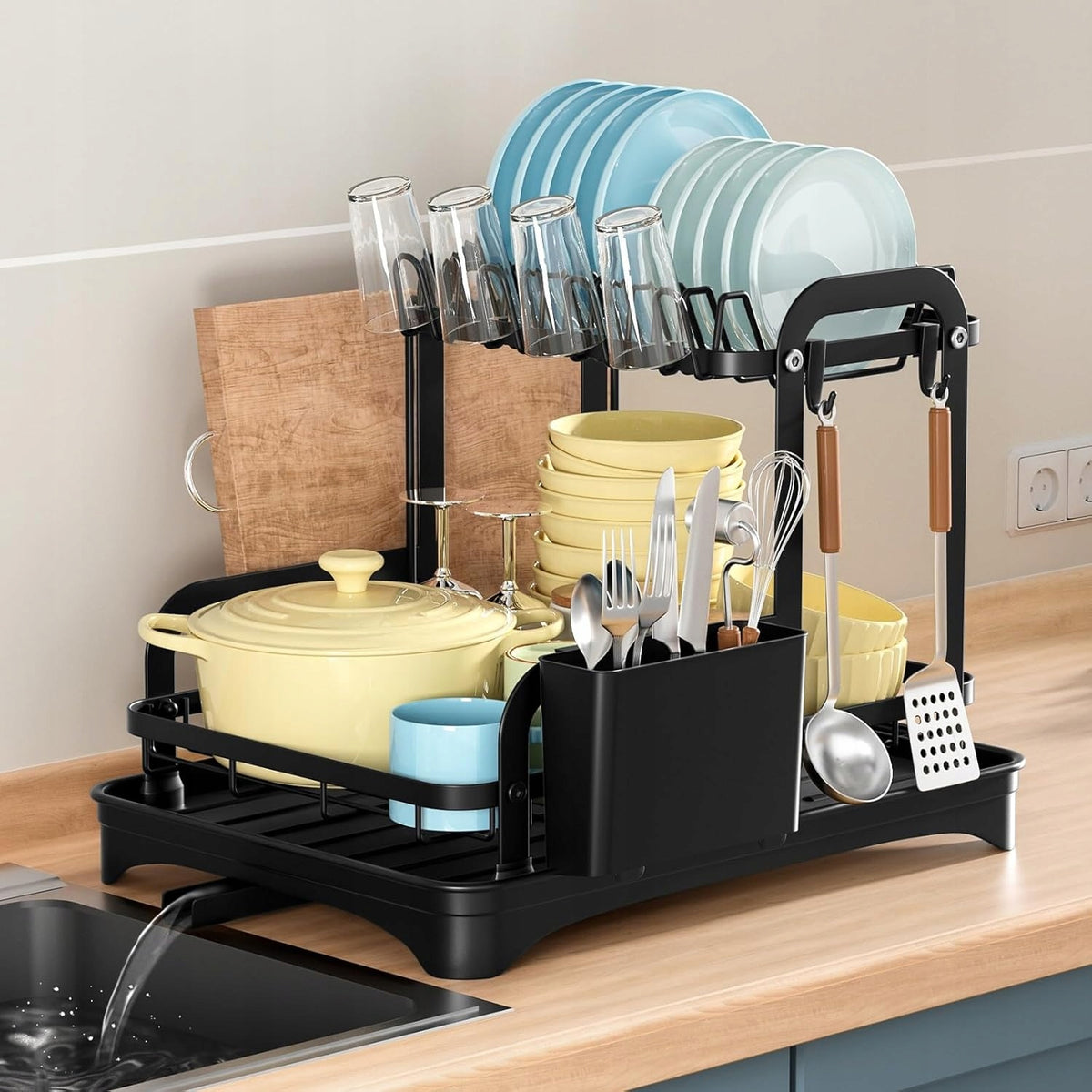 DRYER DRAINER SOLID STRONG DURABLE FOR DISHES FOR THE KITCHEN Brand Bedee
