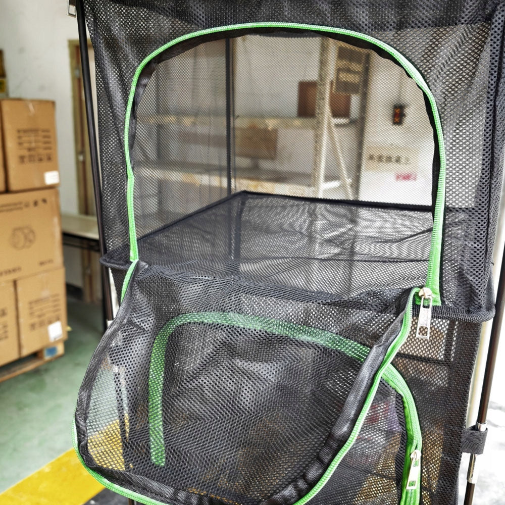 DRYER HANGING MESH FOR DRYING HERB MUSHROOMS FOLDING 4 LAYERS Brand Bedee