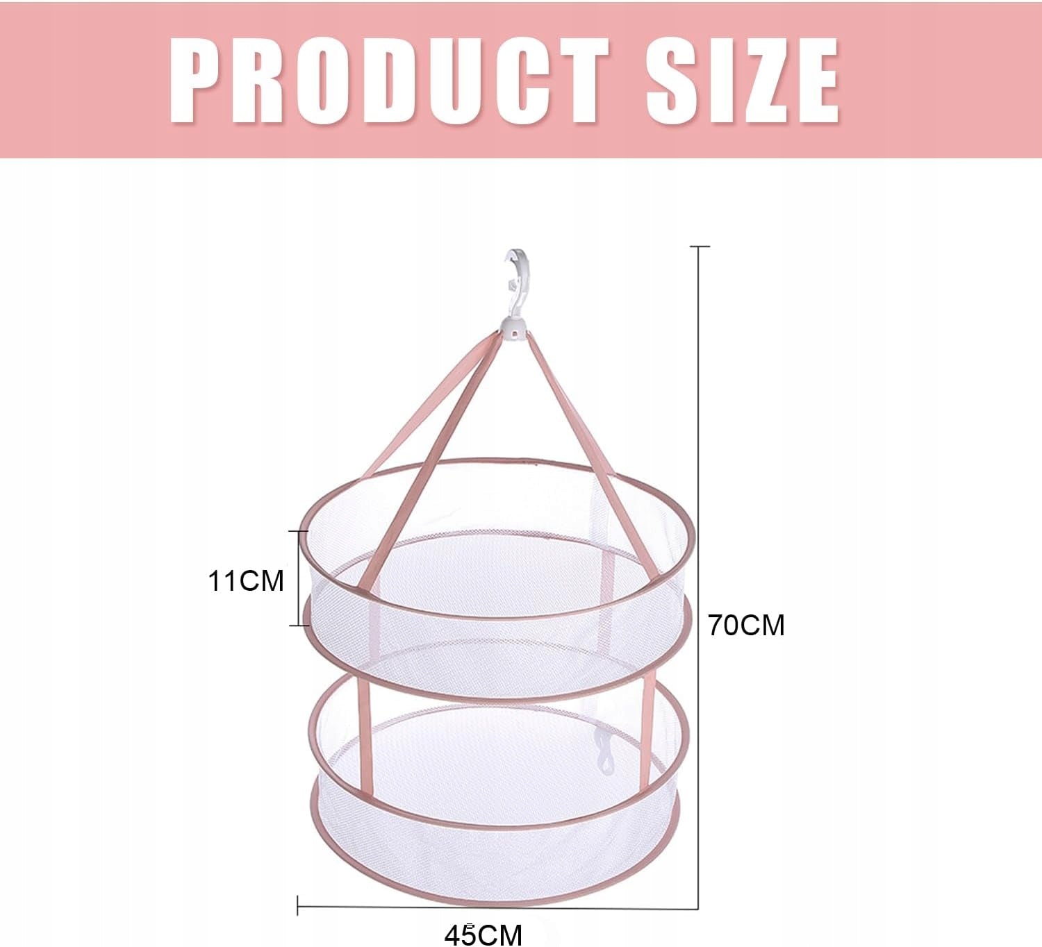 DRYING FOLDING 60X80CM HANGING DRYER CLOTHES VEGETABLES HERBS Brand no brand