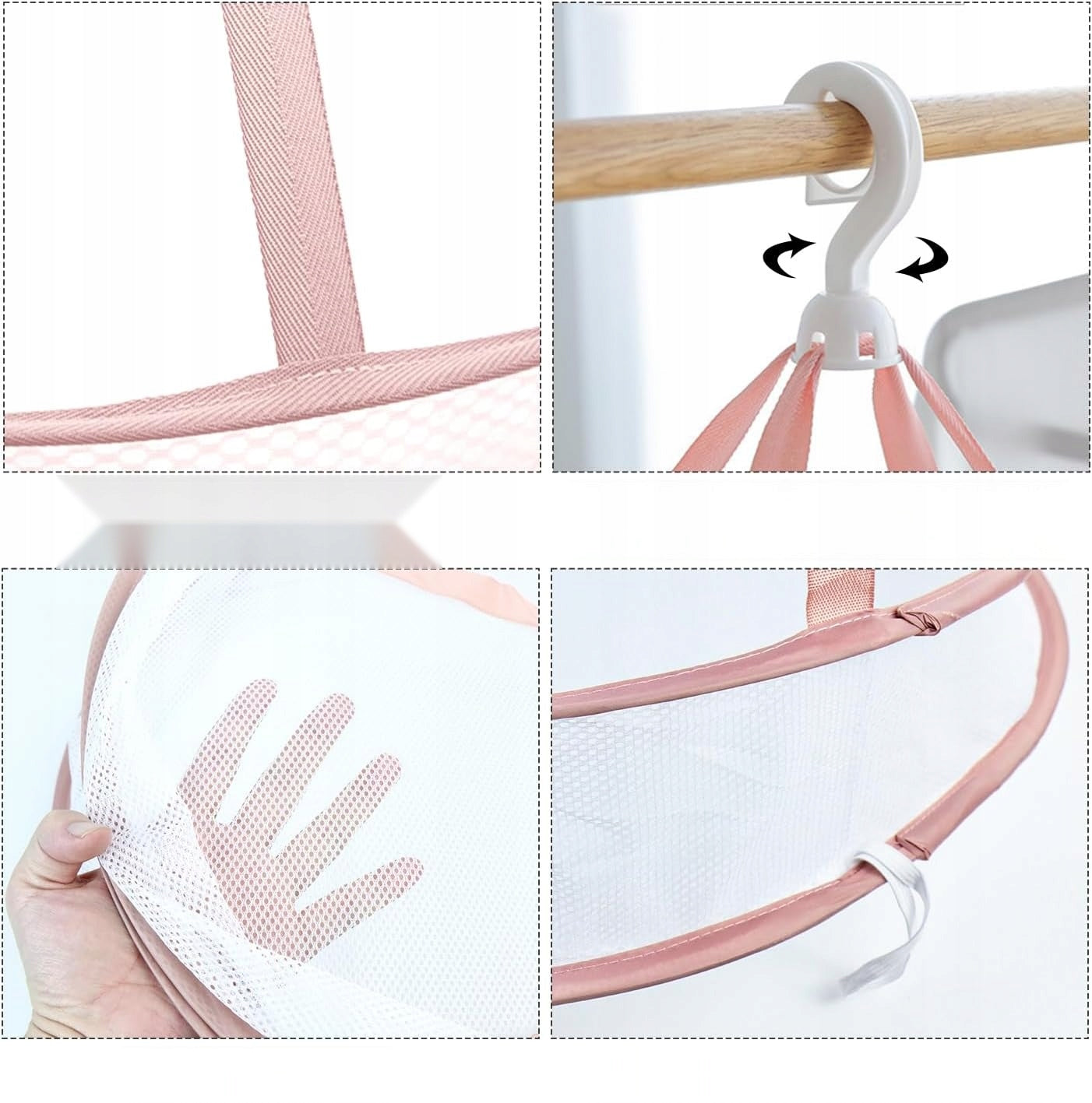 DRYING FOLDING 60X80CM HANGING DRYER CLOTHES VEGETABLES HERBS Total height 80 cm