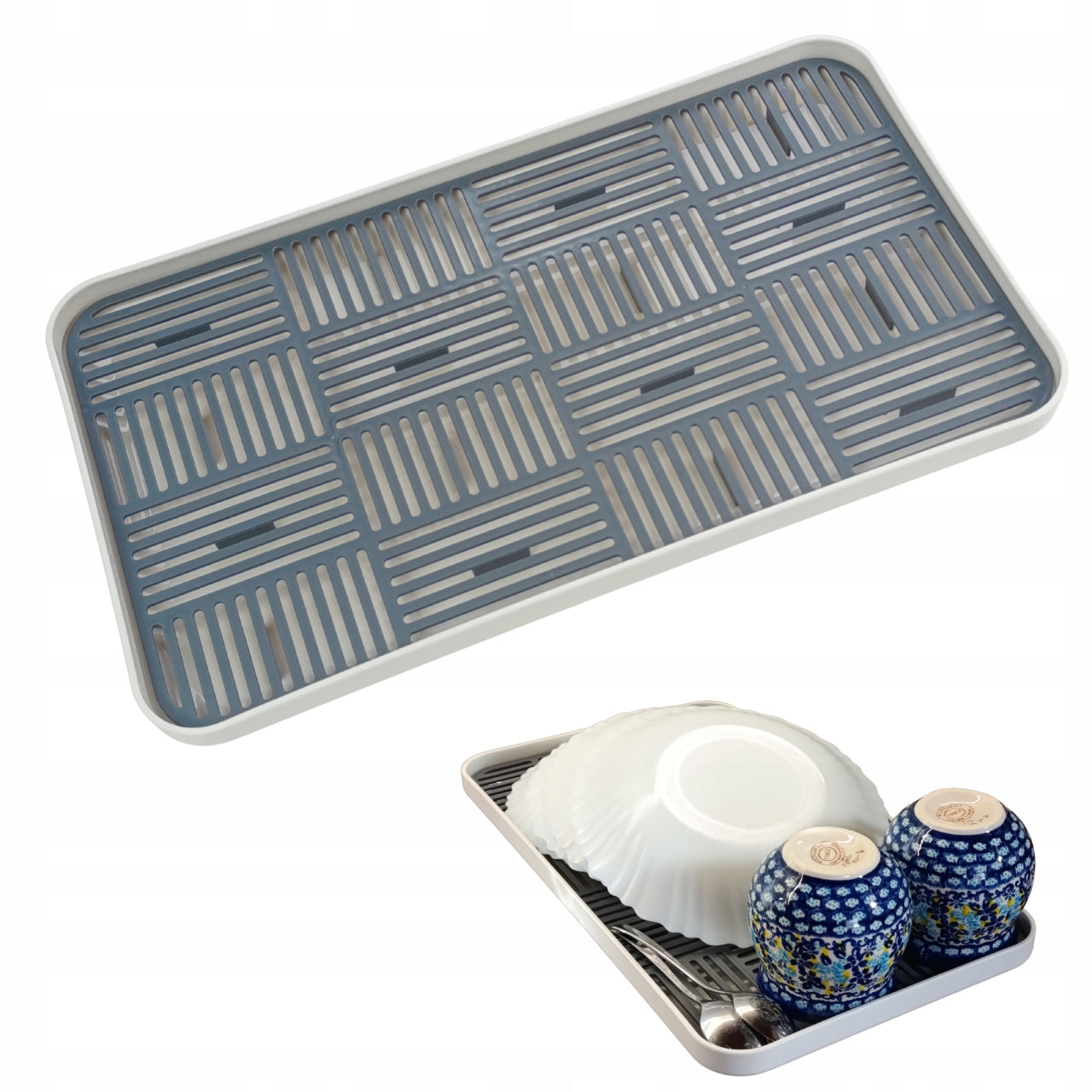 DRYING MAT DRAINER DISH DRYER SPONGE STANDING WITH DRAINER XL